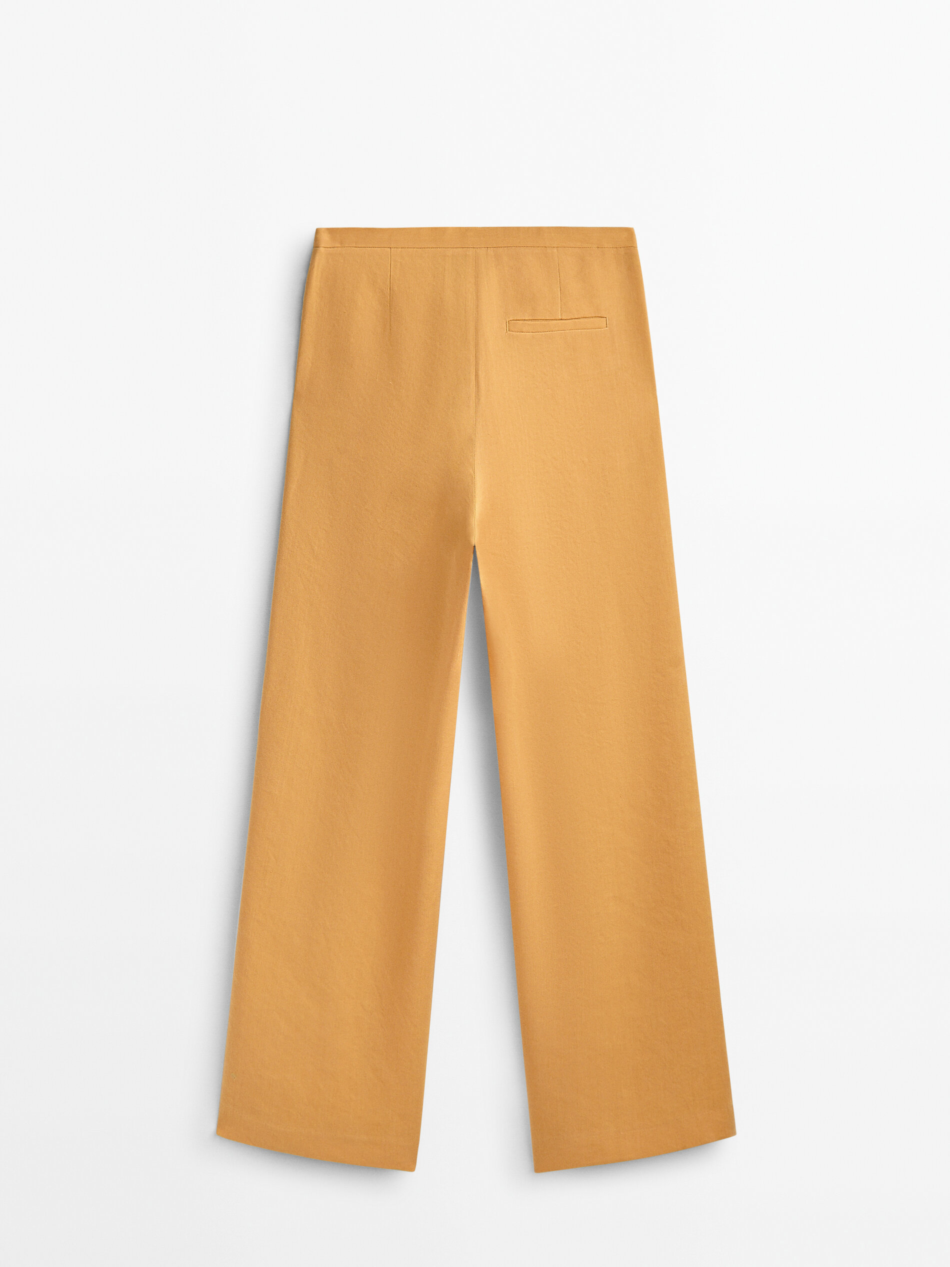 Pantalón traje cropped - AMARILLO MOSTAZA