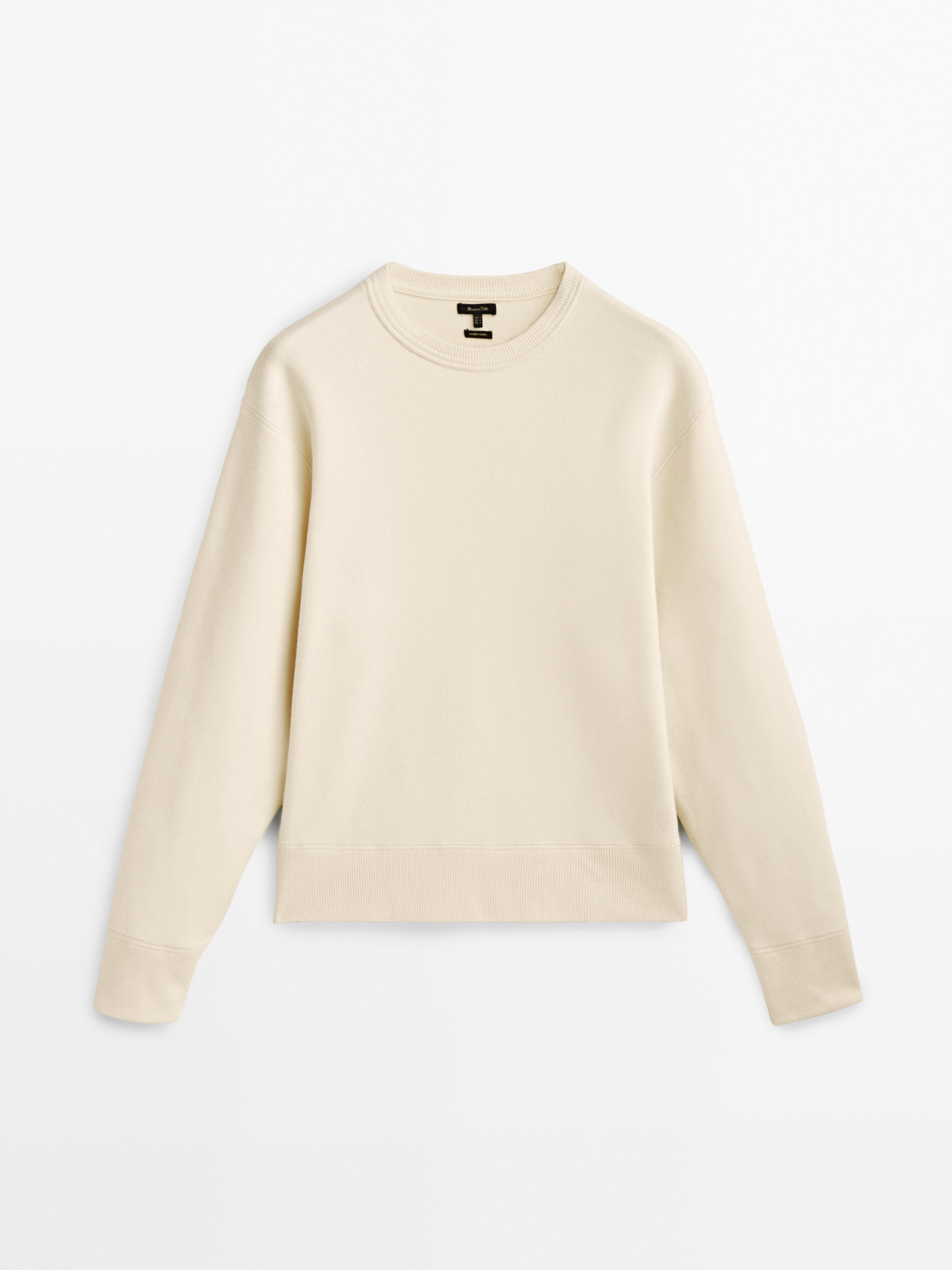 Jersey punto cuello redondo - CRUDO