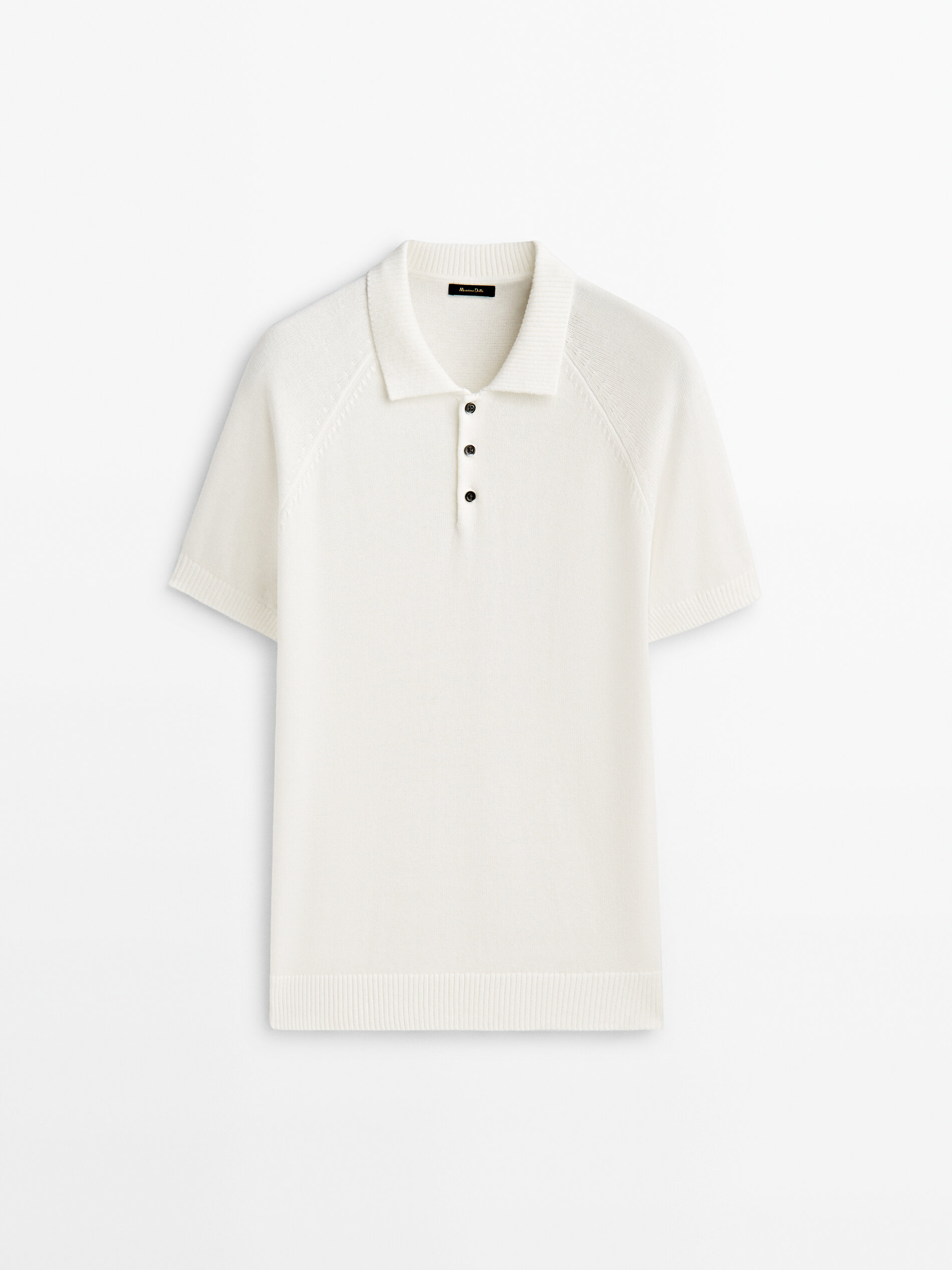 Jersey polo manga corta mezcla algodón - CRUDO