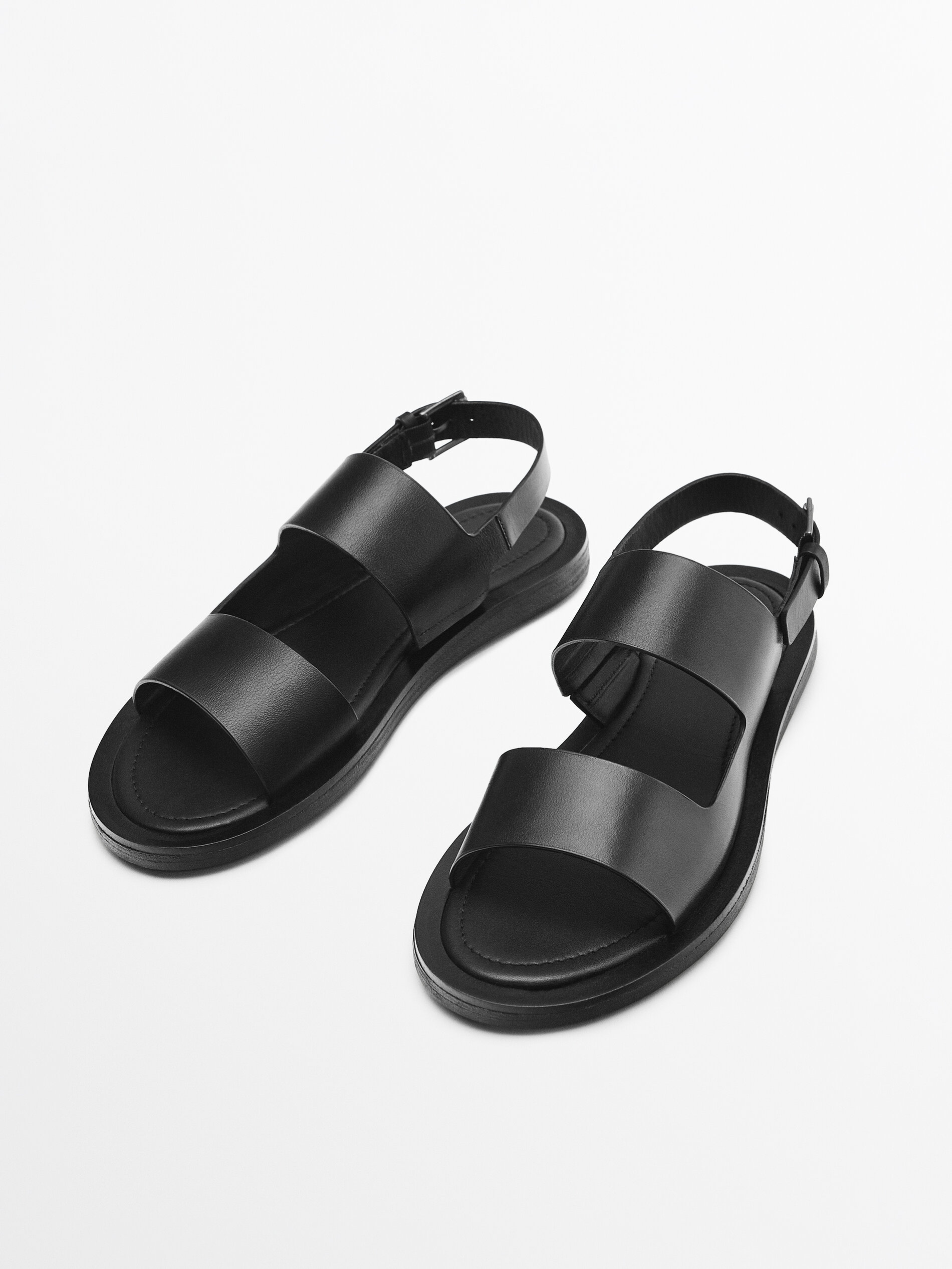 Sandalia piel negra - Limited Edition - NEGRO