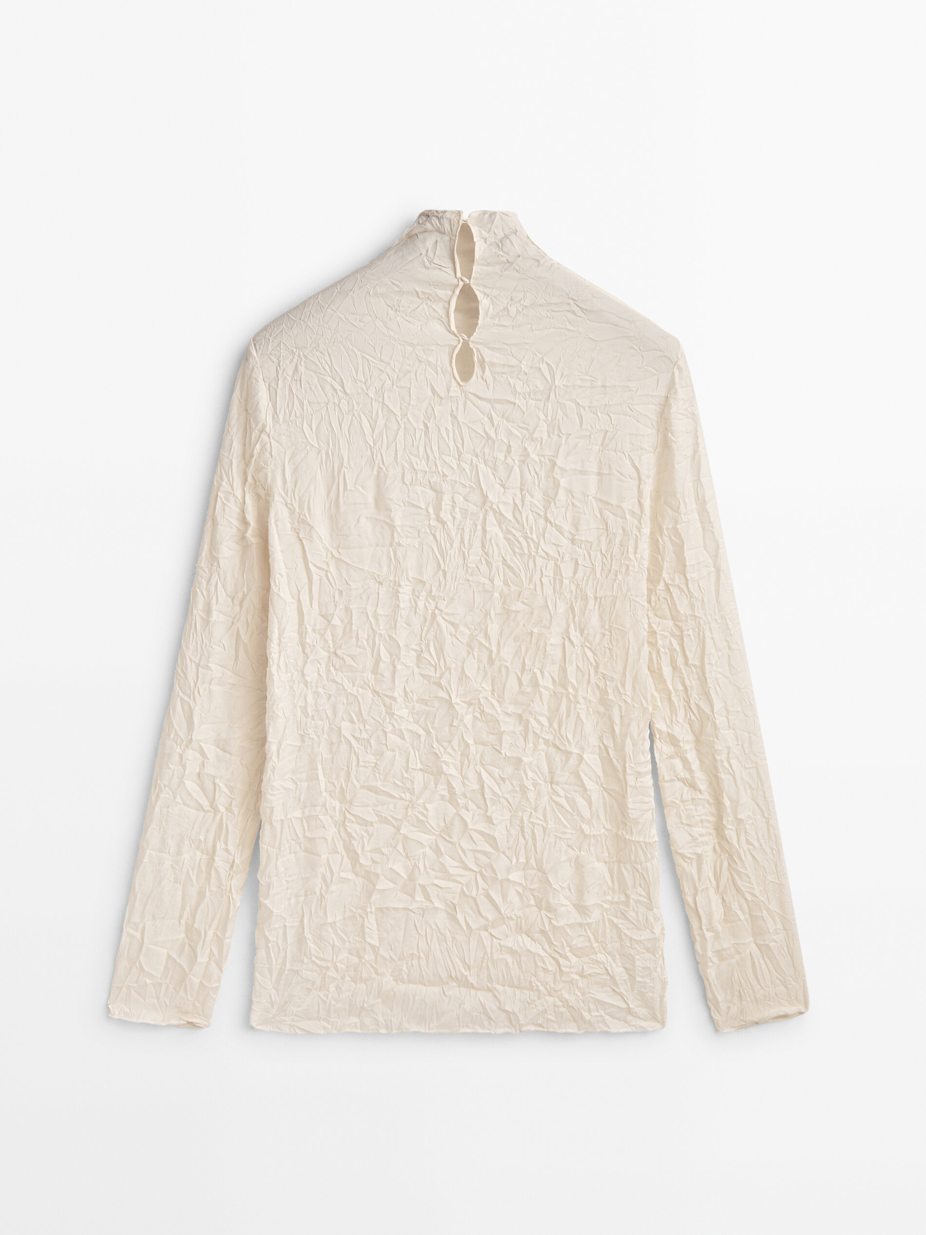 Camiseta efecto arrugado - CRUDO