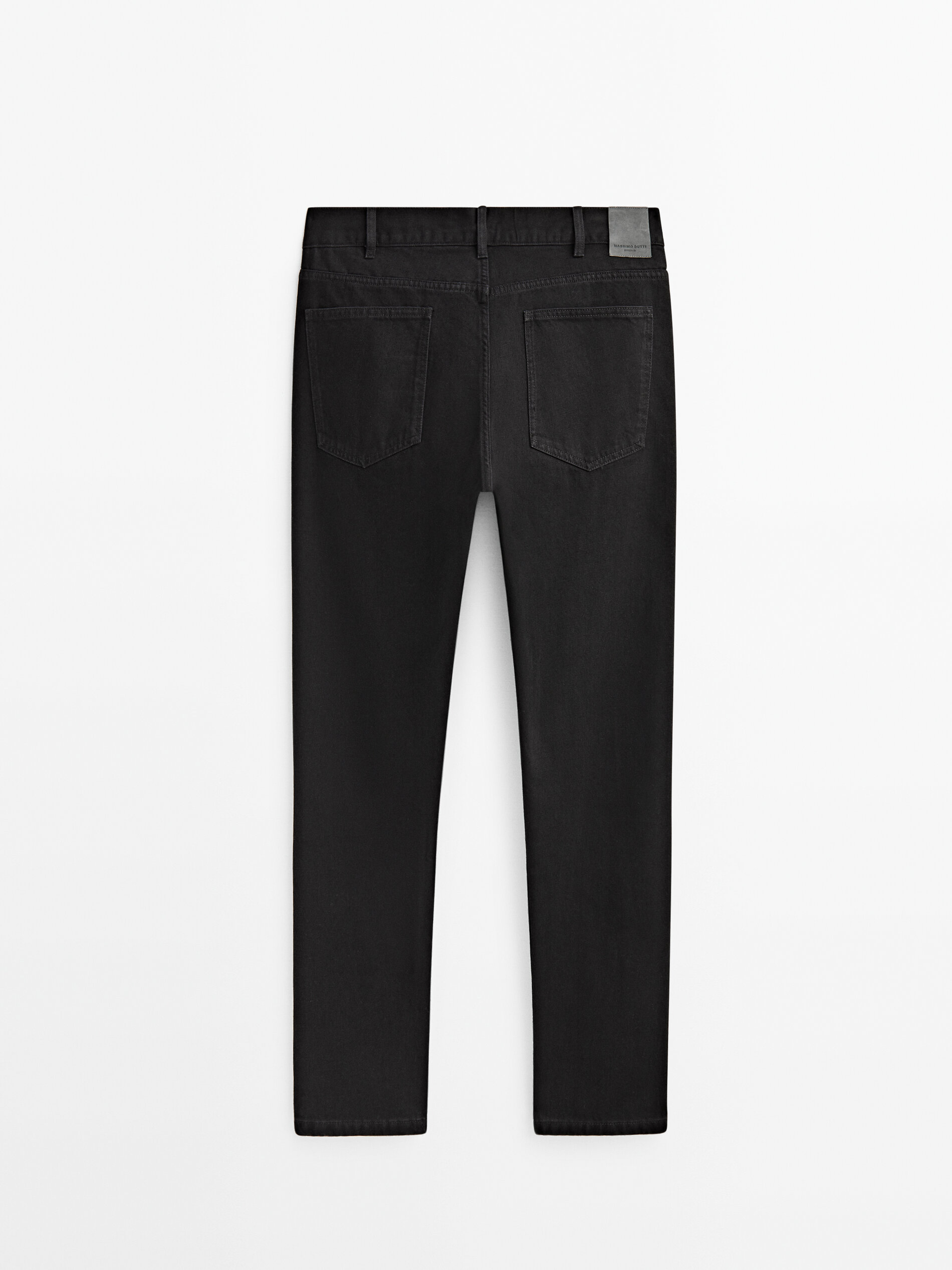 Pantalón vaquero straight fit -Studio - NEGRO