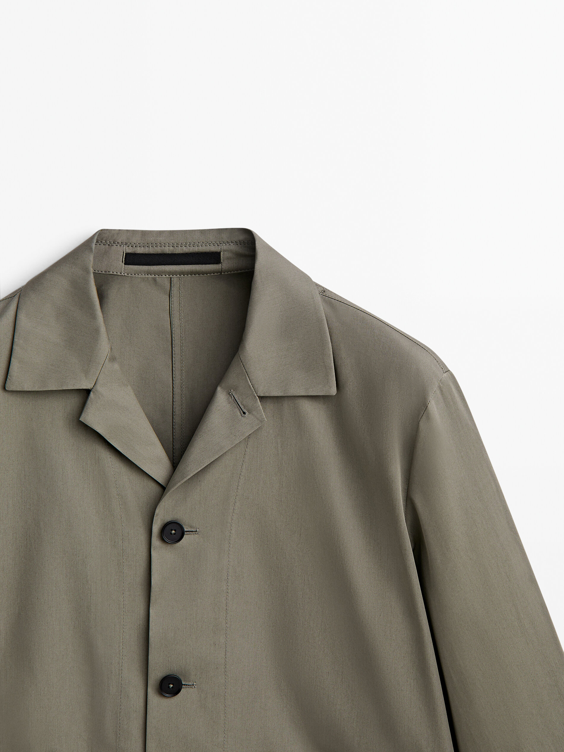 Sobrecamisa algodón bolsillos -Studio - Kaki