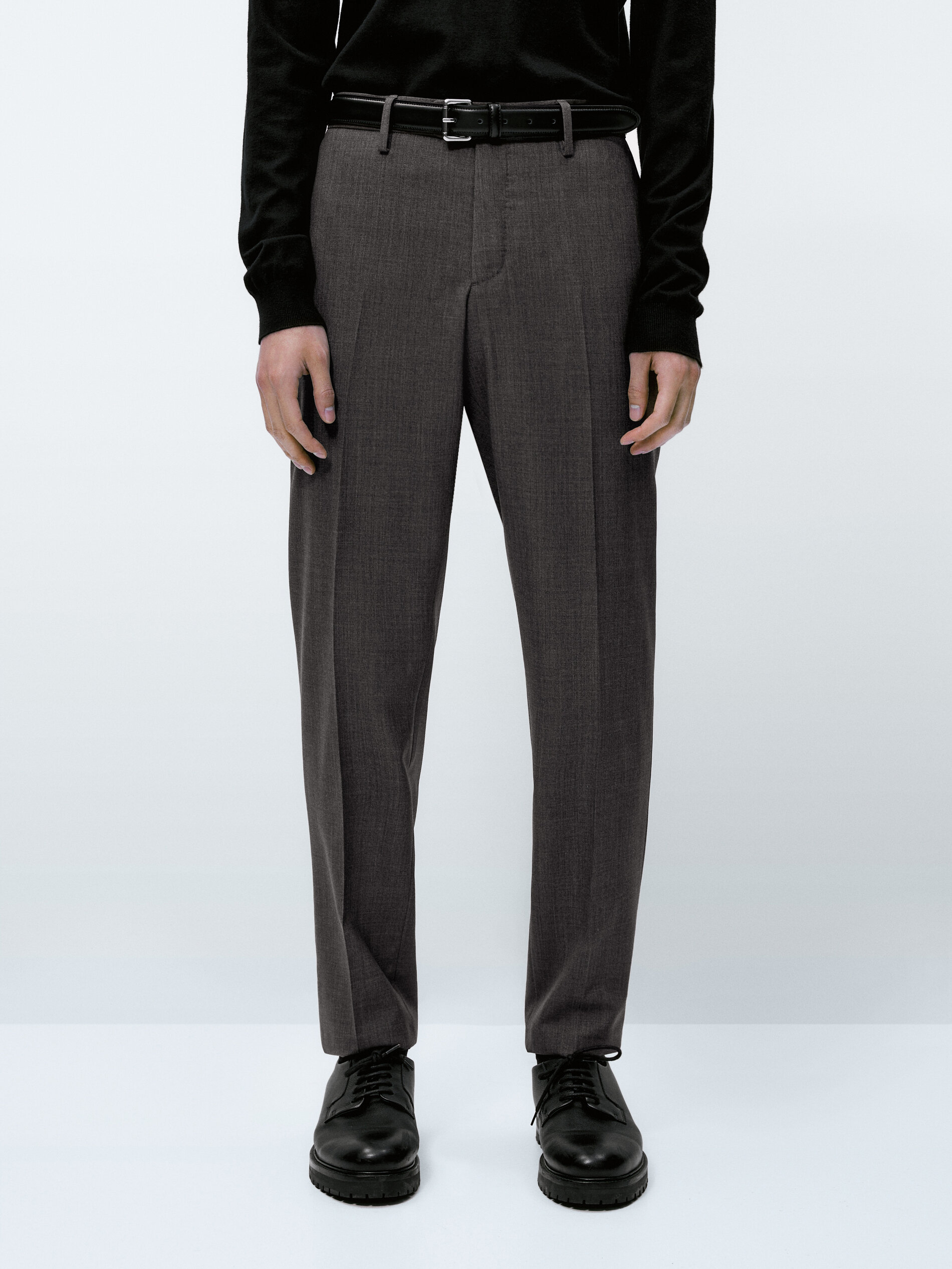 Pantalón traje gris lana bi-stretch - GRIS VIGORÉ