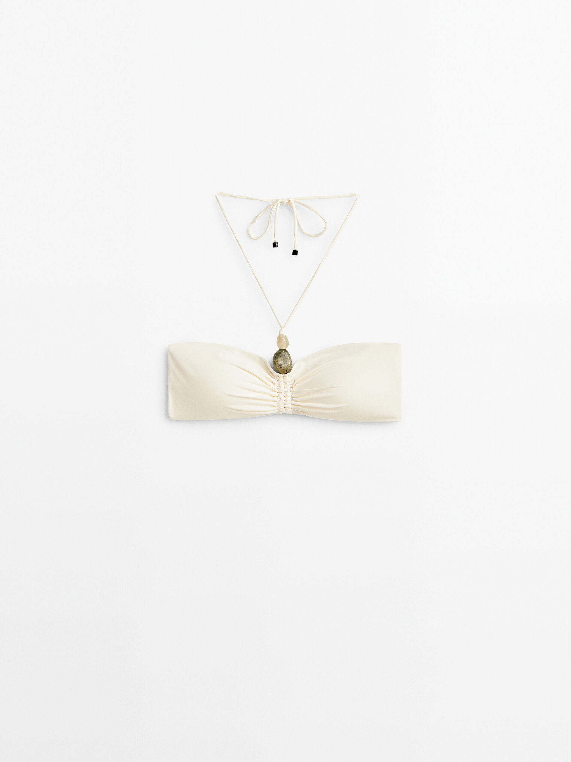 Top bikini detalle piedra - CRUDO