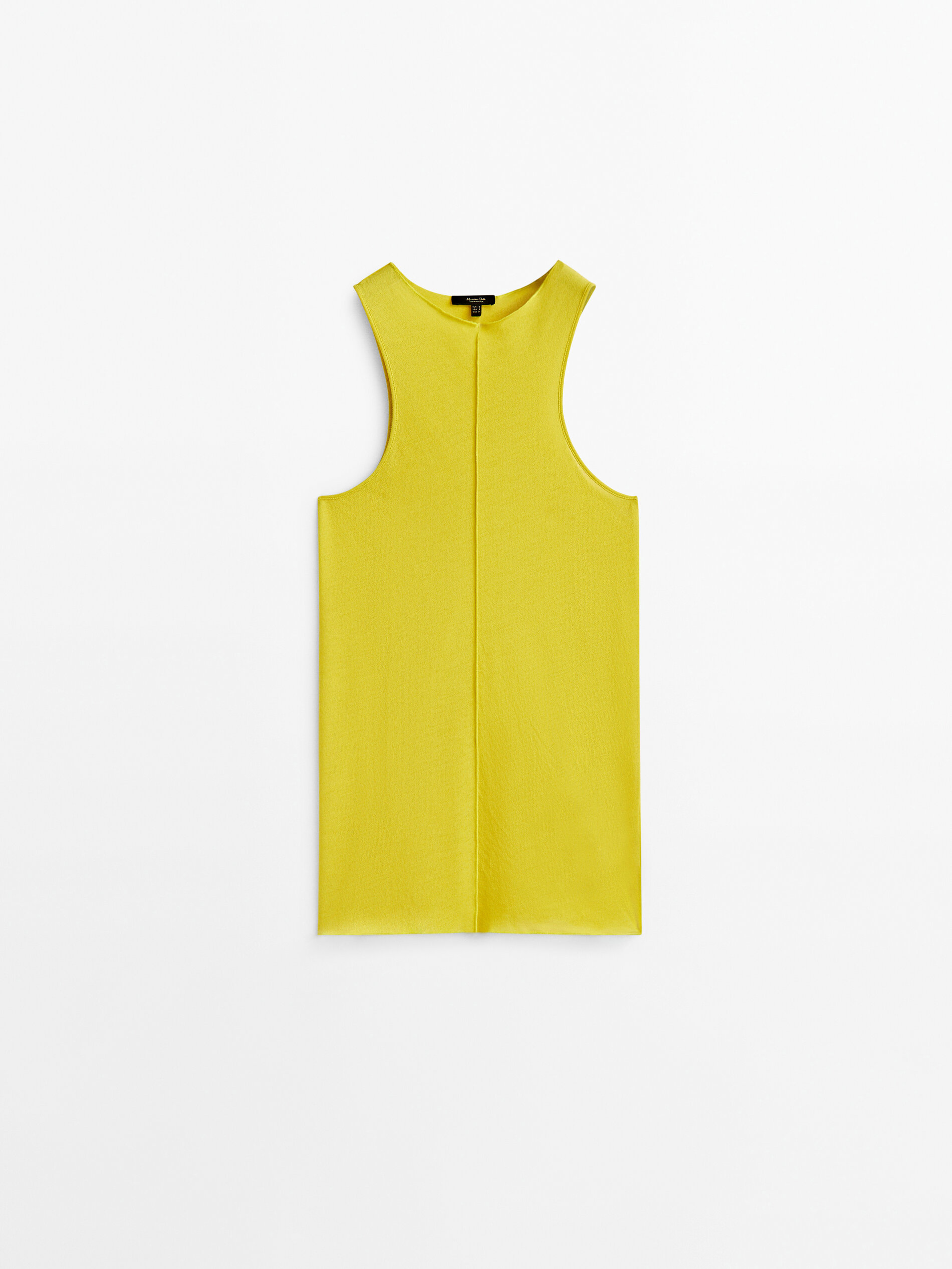 Camiseta sin mangas crepe nervio central - LIMA