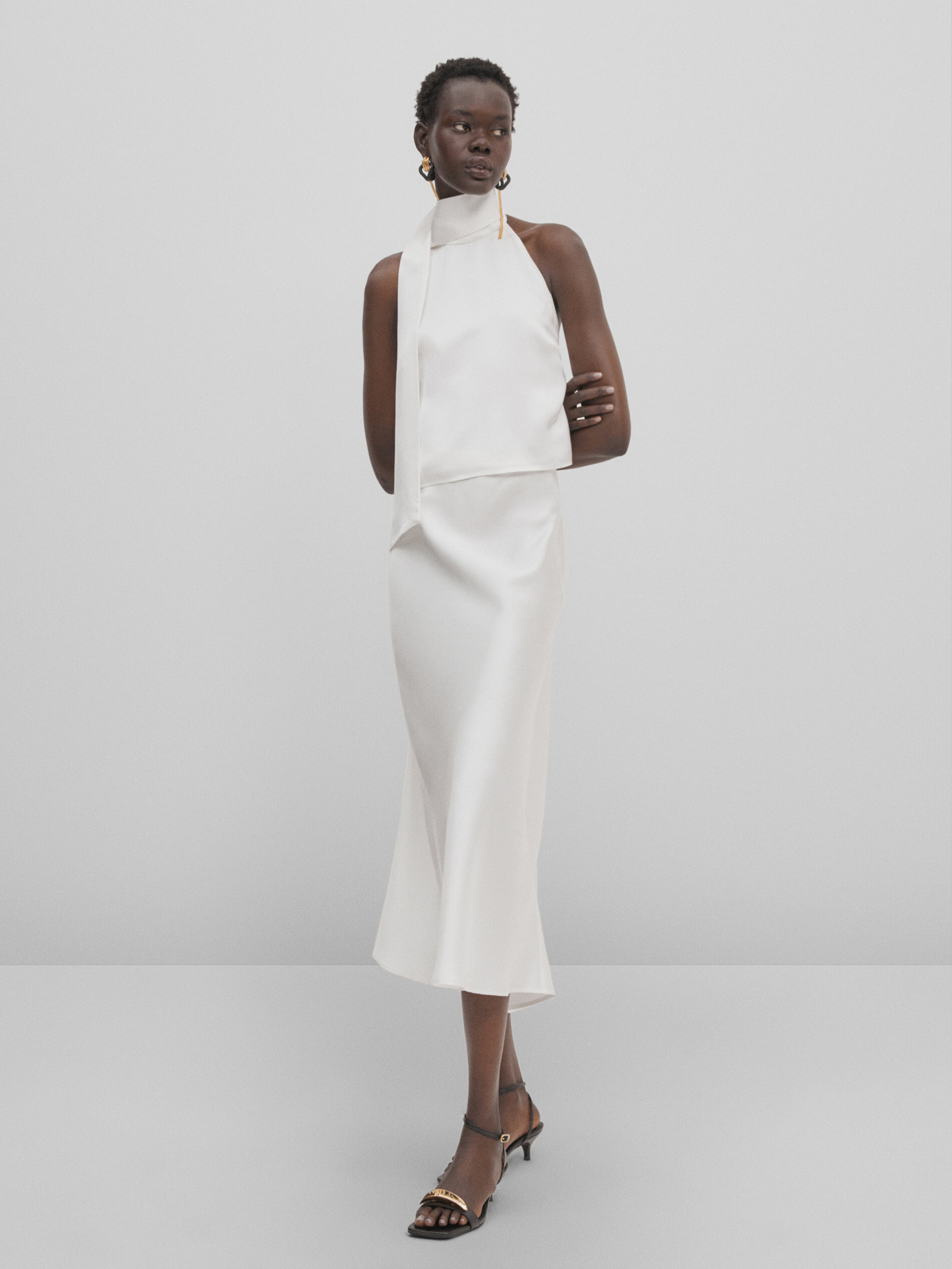 Falda larga fluida -Studio - CRUDO