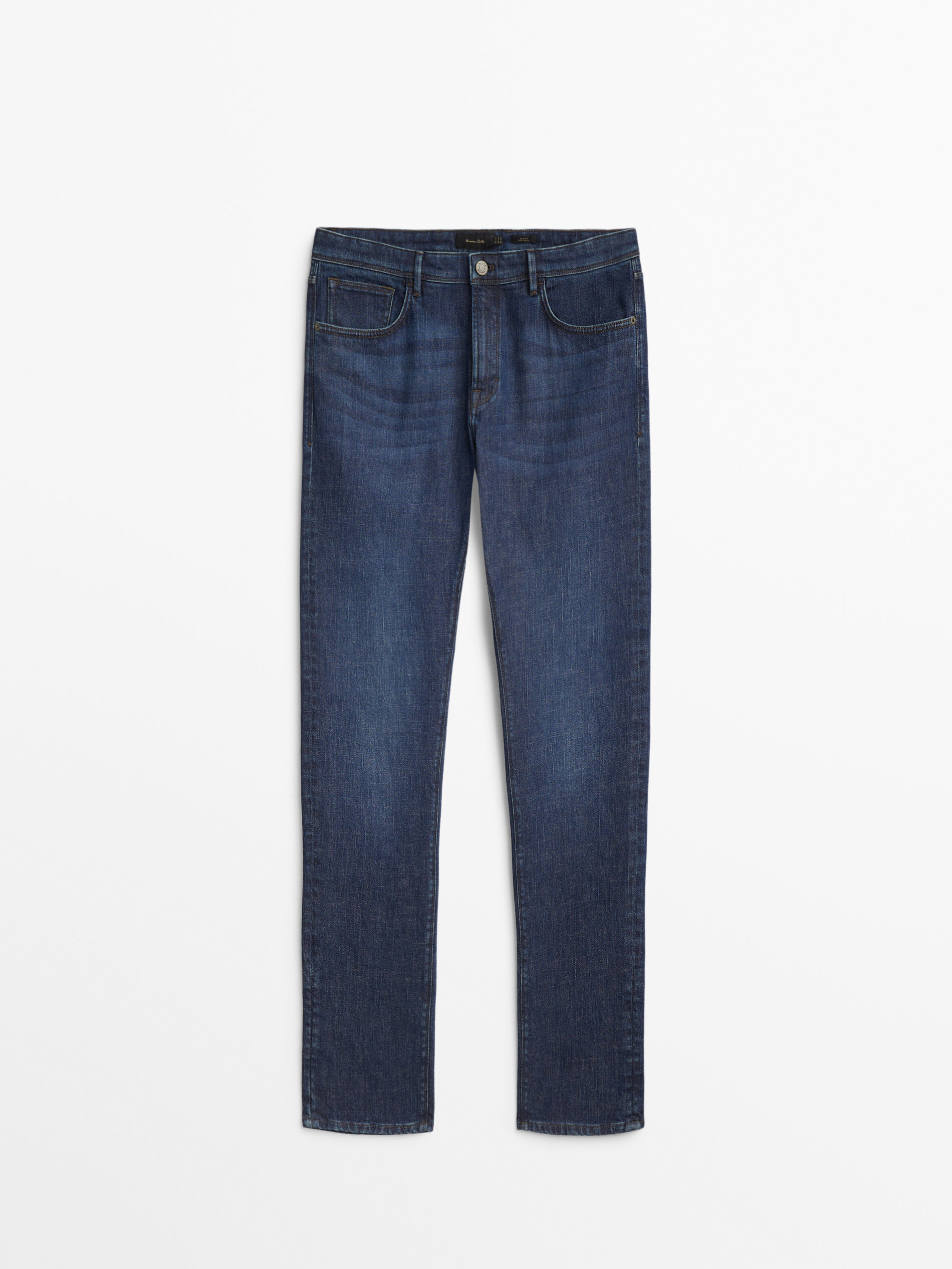 Pantalón vaquero stone wash slim fit - INDIGO