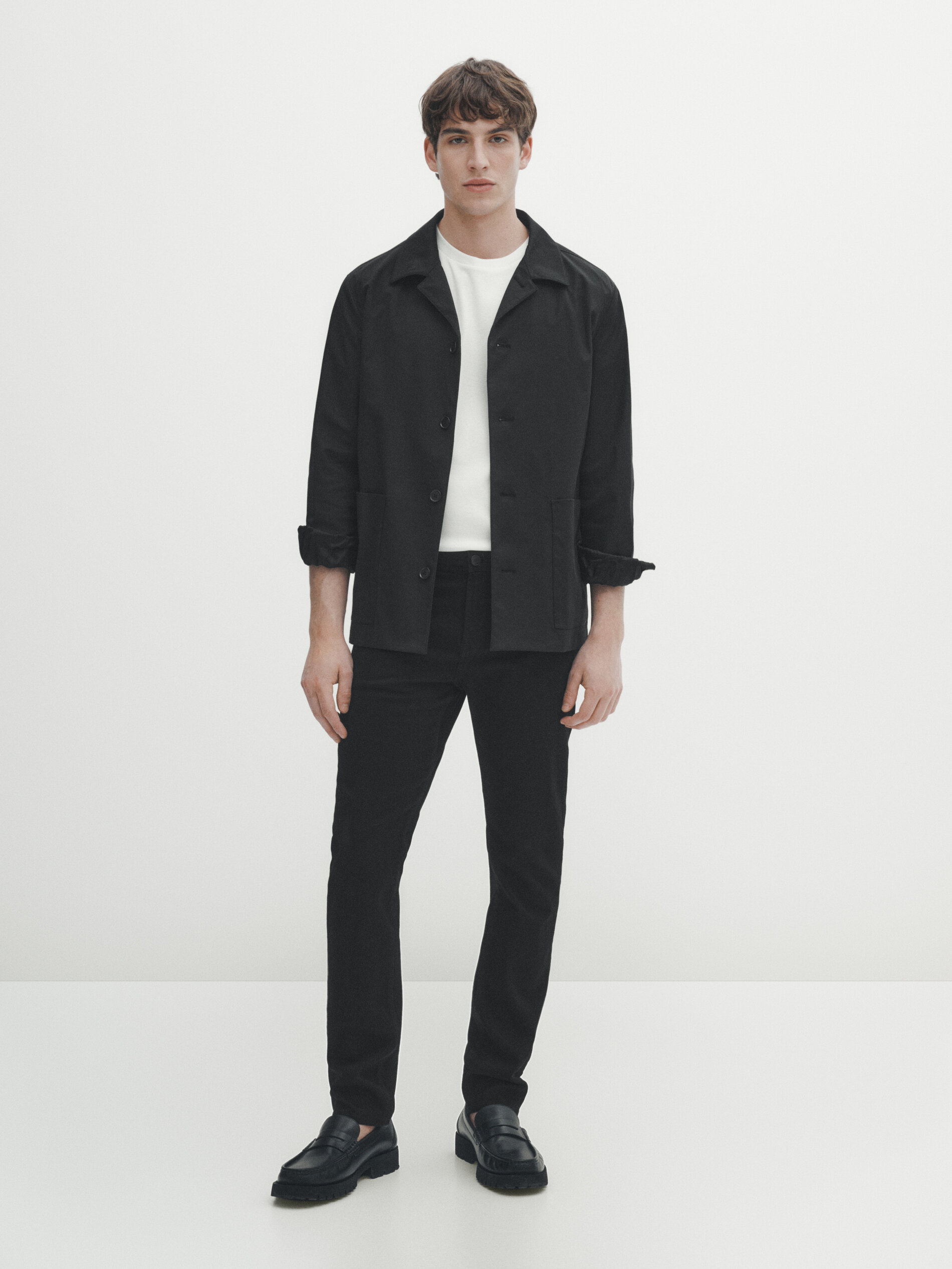 Pantalón vaquero negro slim fit - NEGRO