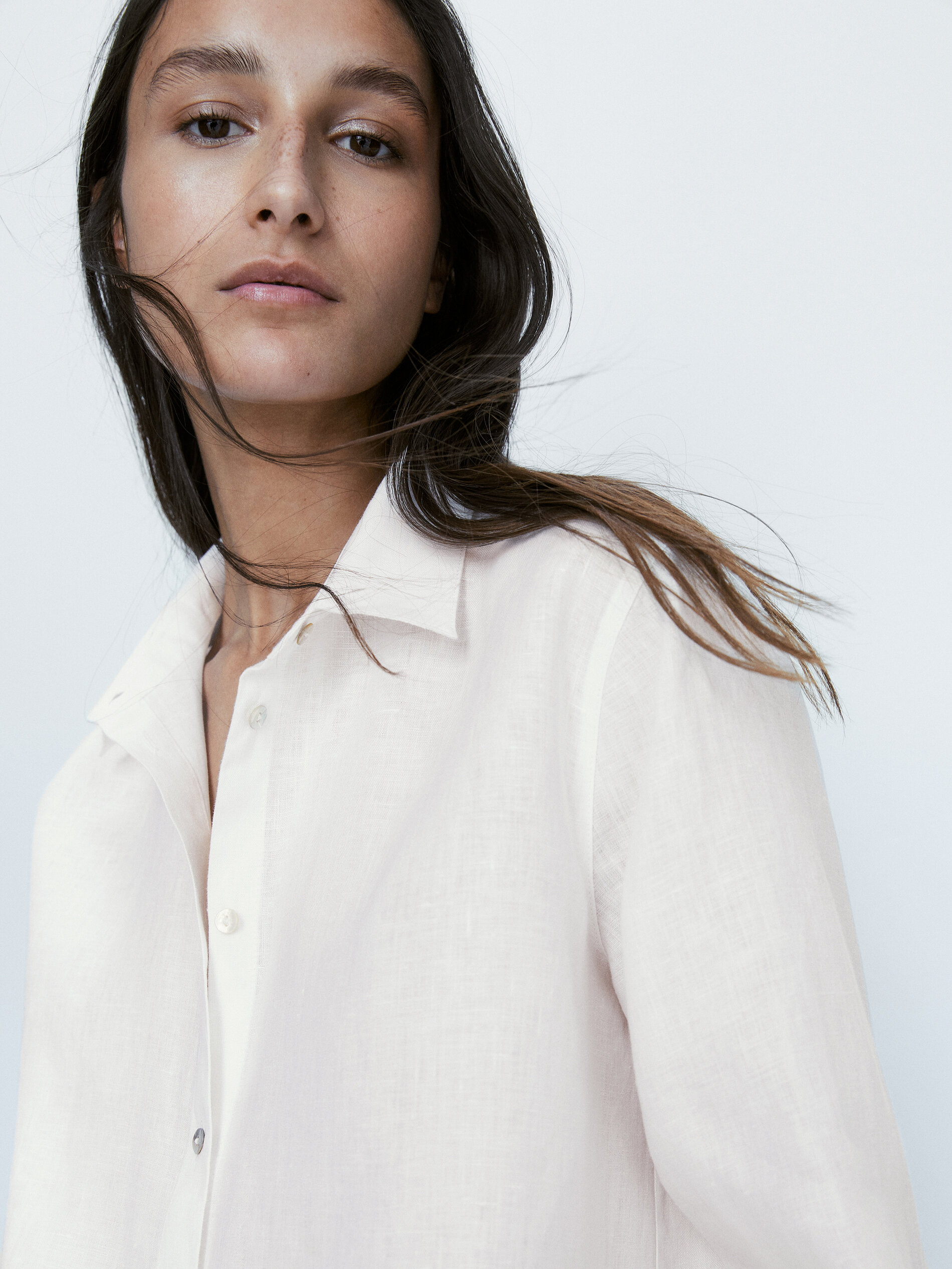 Blusón 100% lino - BLANCO