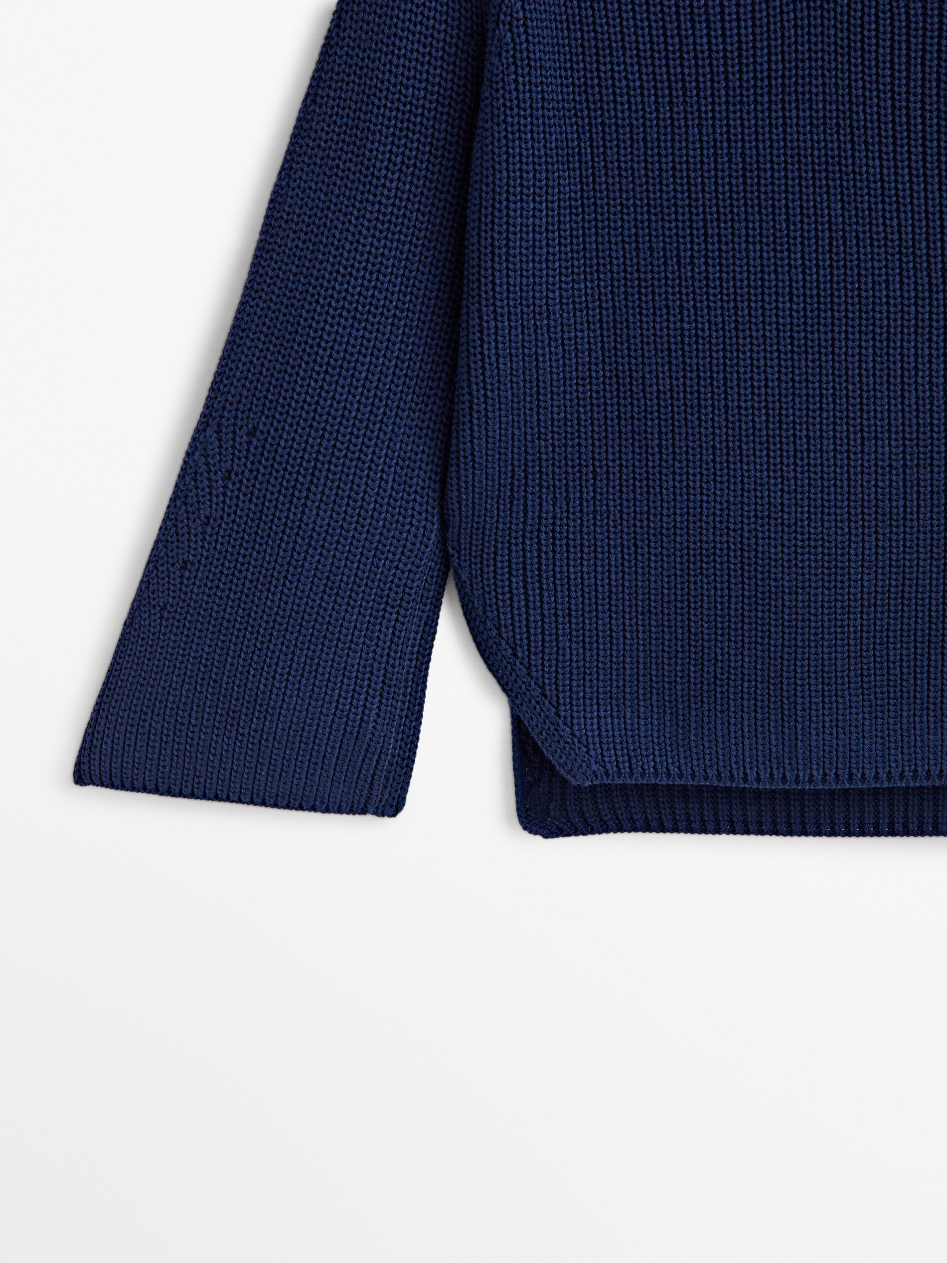 Jersey punto manga acampanada - AZUL TINTA