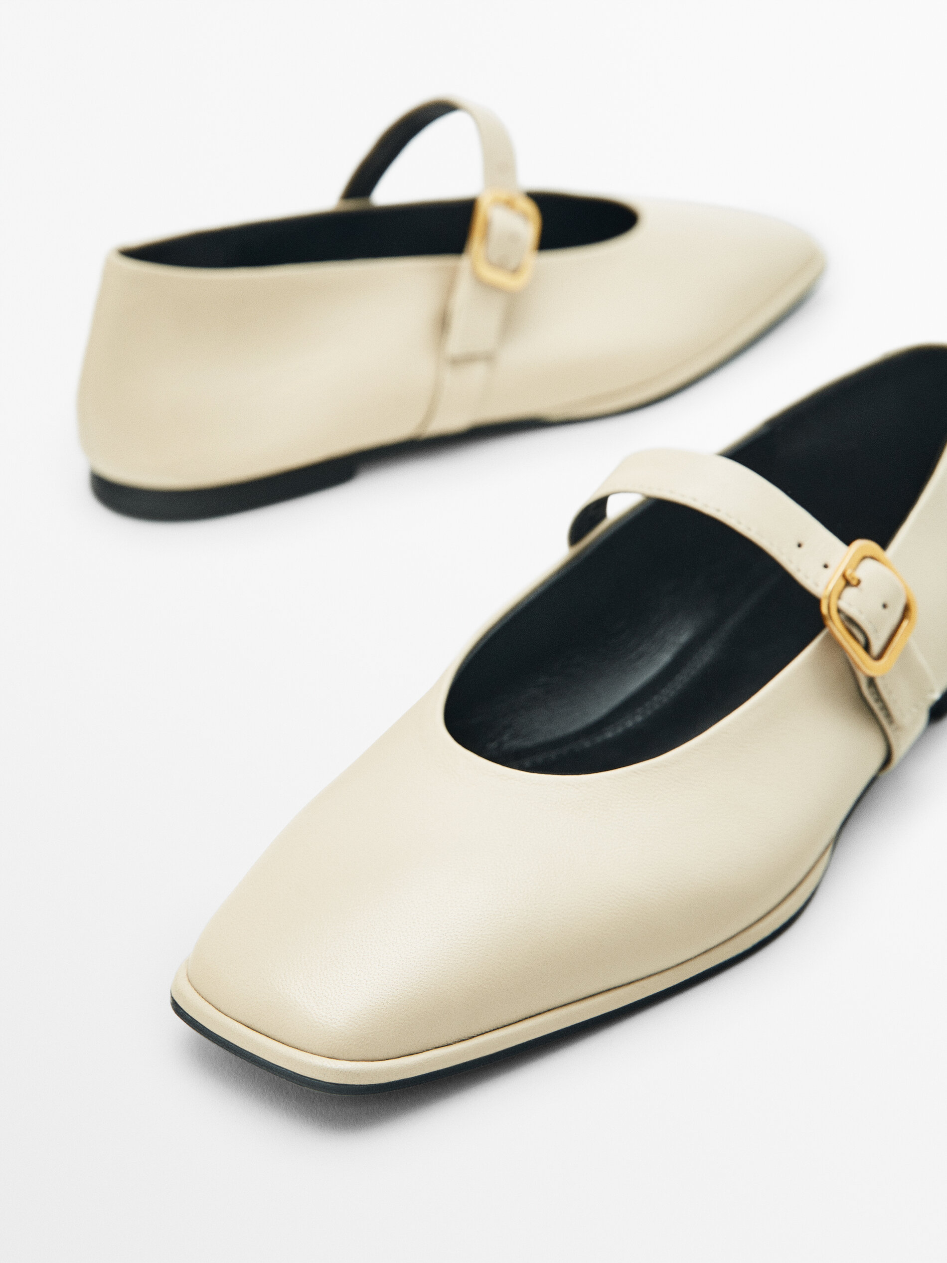 BAILARINA CUADRADA PULSERA CON HEBILLA - BEIGE ROSADO