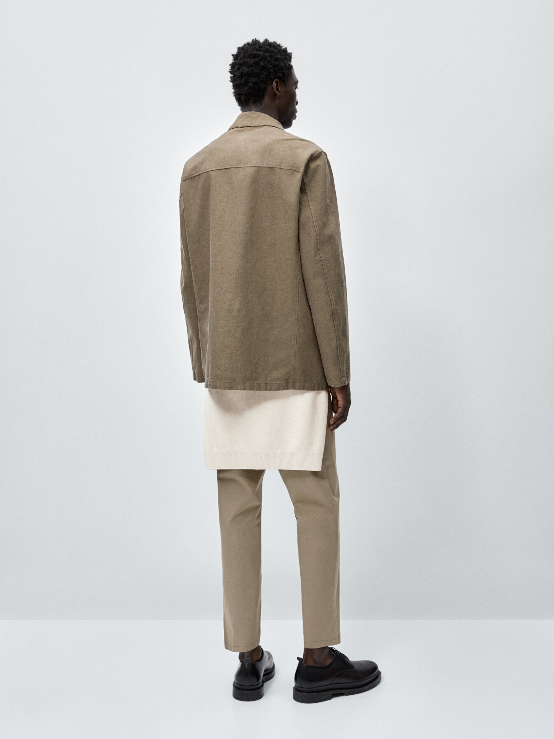 Chaqueta trench mezcla lino 3 layers - Lavado