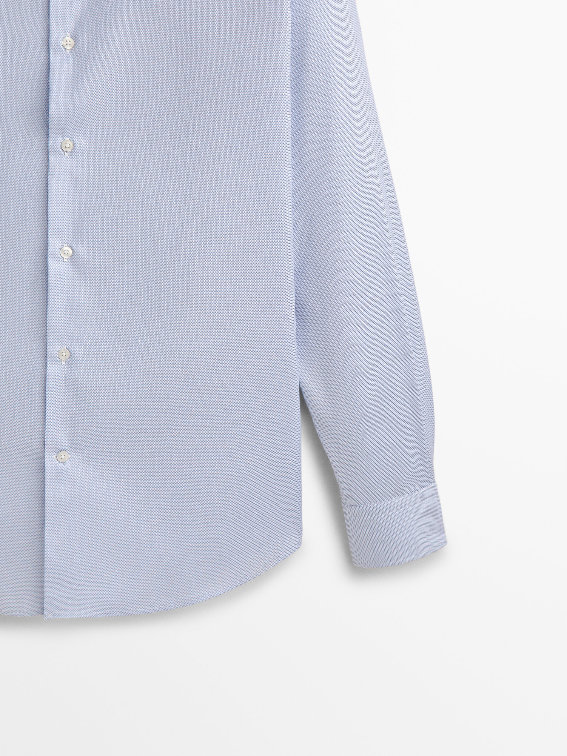 Camisa estructura easy iron slim fit - CELESTE