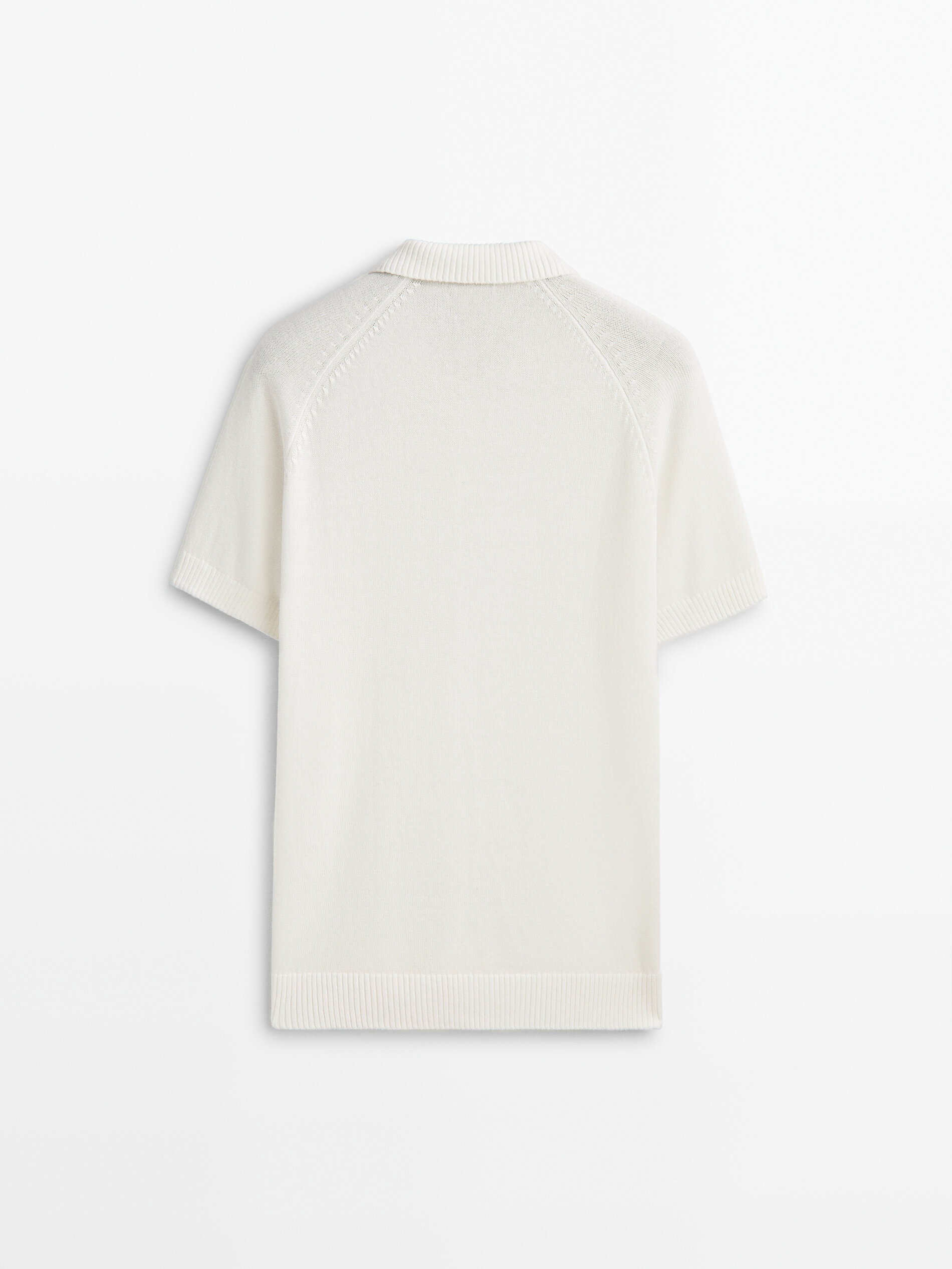 Jersey polo manga corta mezcla algodón - CRUDO