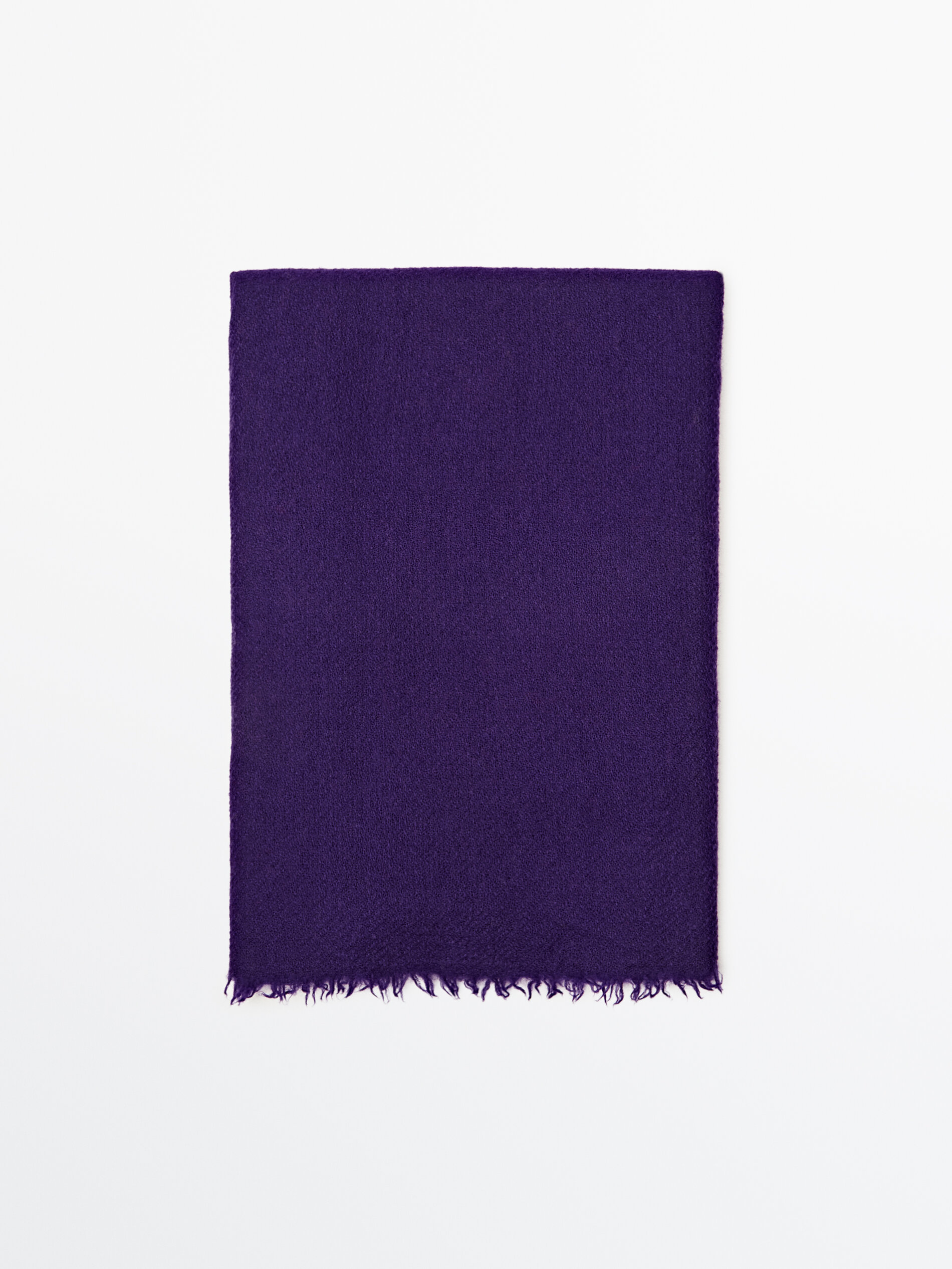 Bufanda estructura 100% lana - LILA