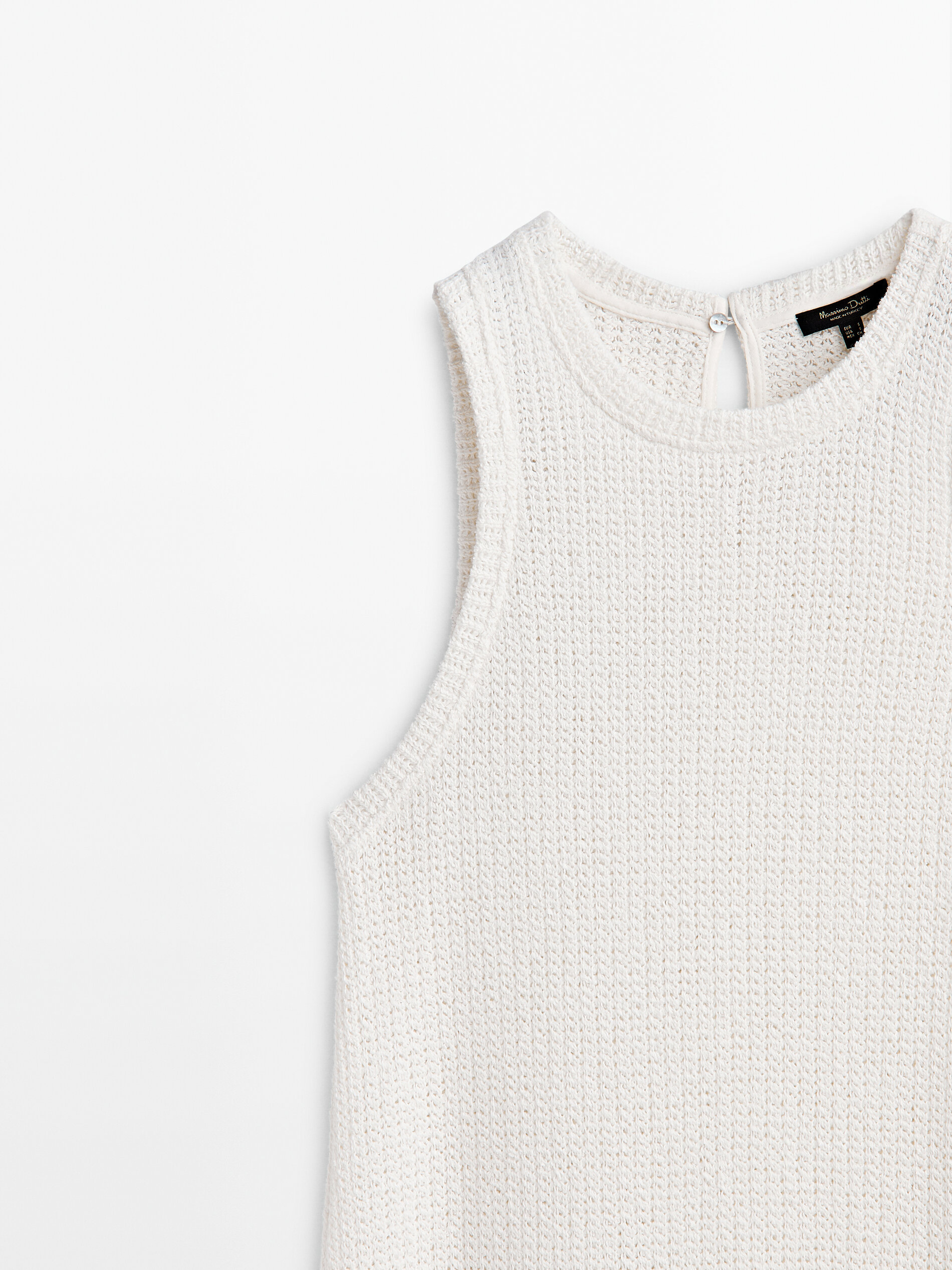 Vestido midi estructura manga sisa - CRUDO