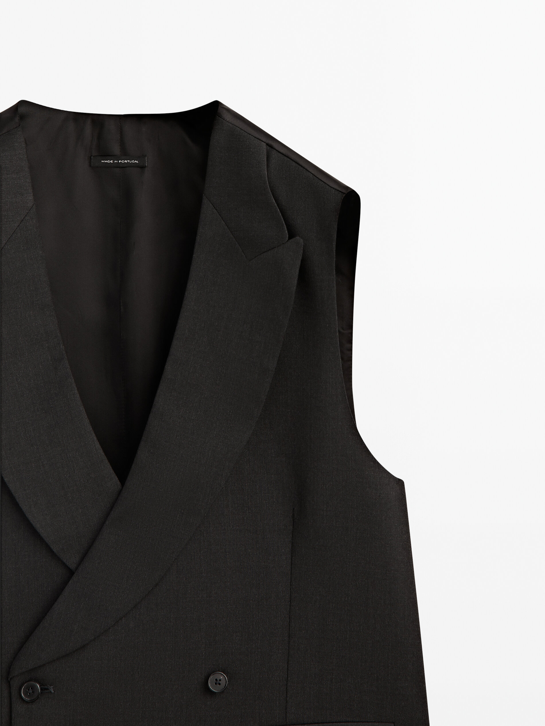 Chaleco traje lana gris - MARENGO