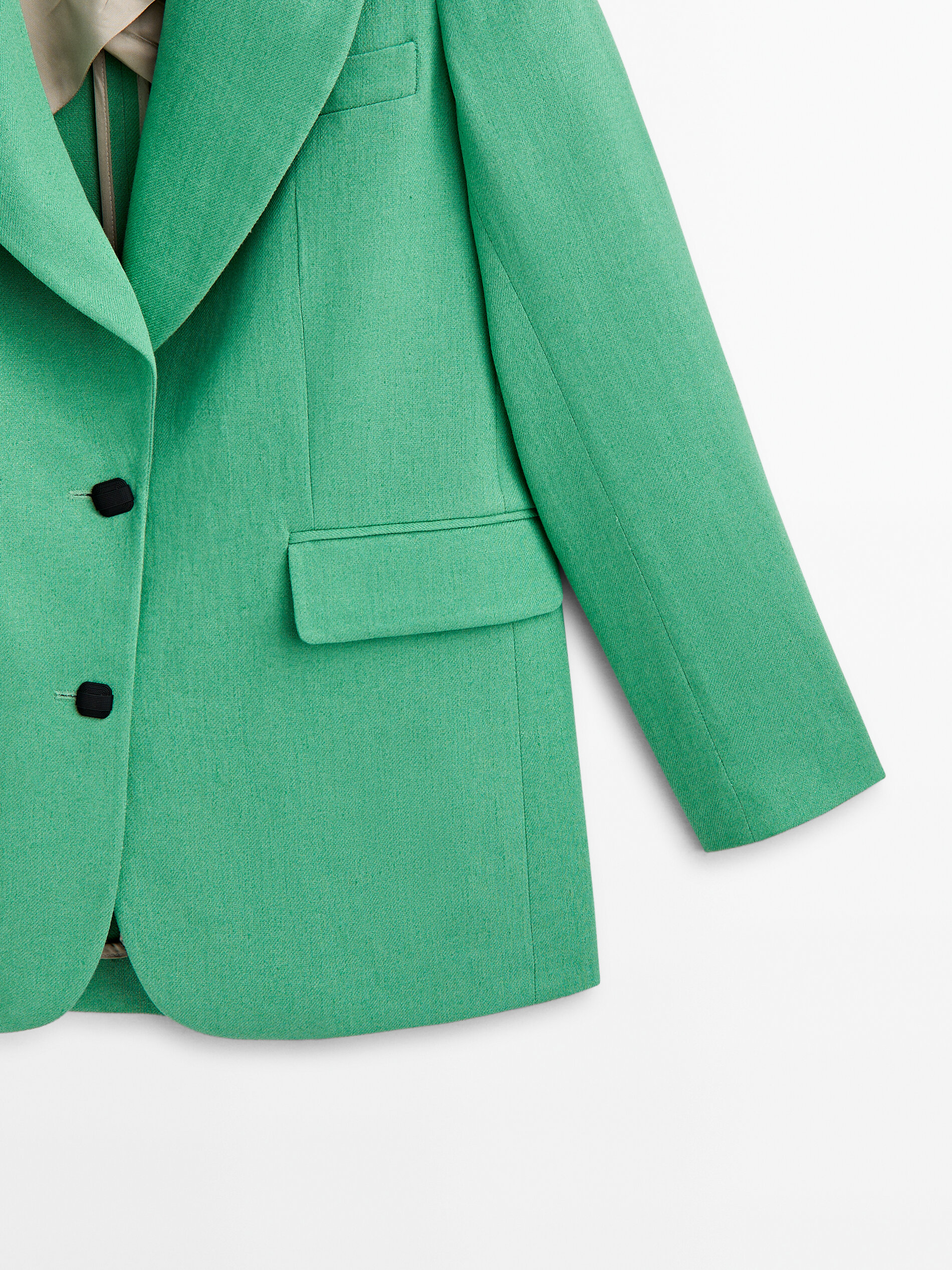 Americana traje mezcla lino -Studio - VERDE