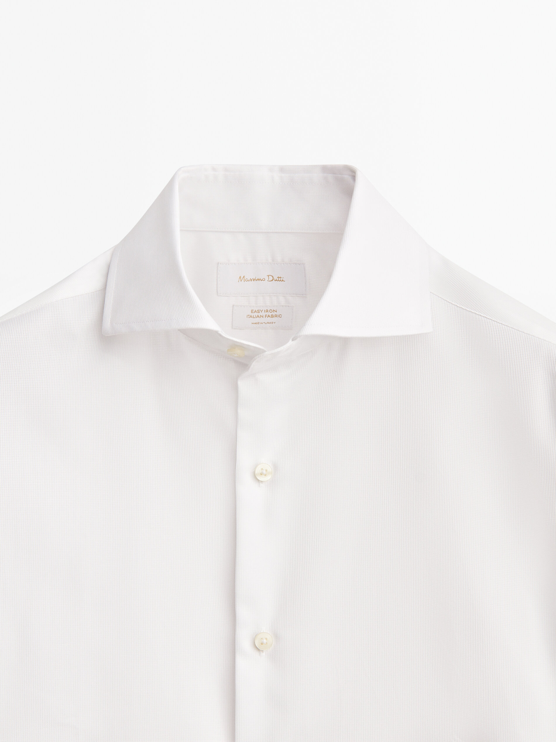 Camisa easy iron regular fit - BLANCO