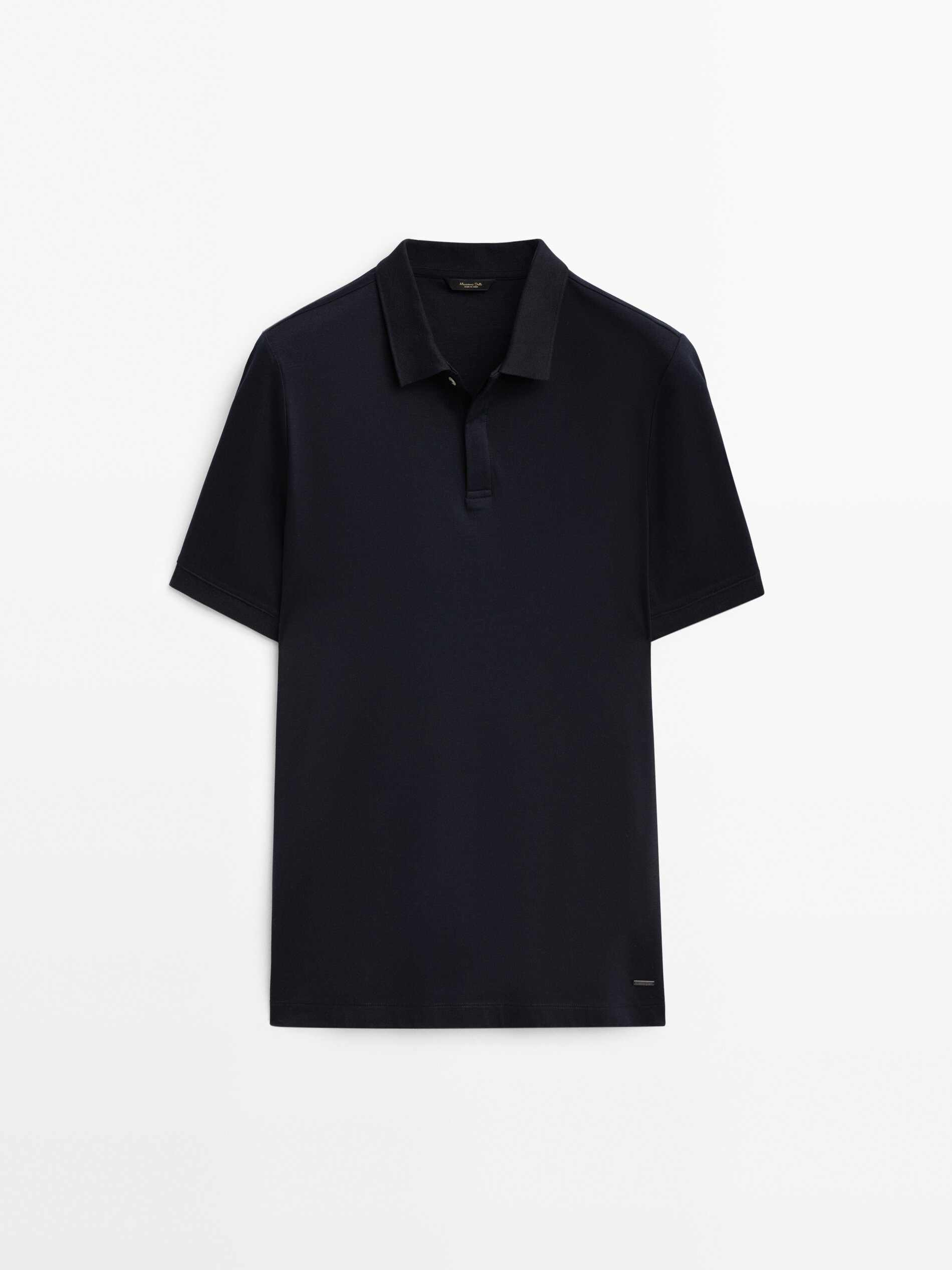 Polo mezcla algodón mercerizado - AZUL MARINO
