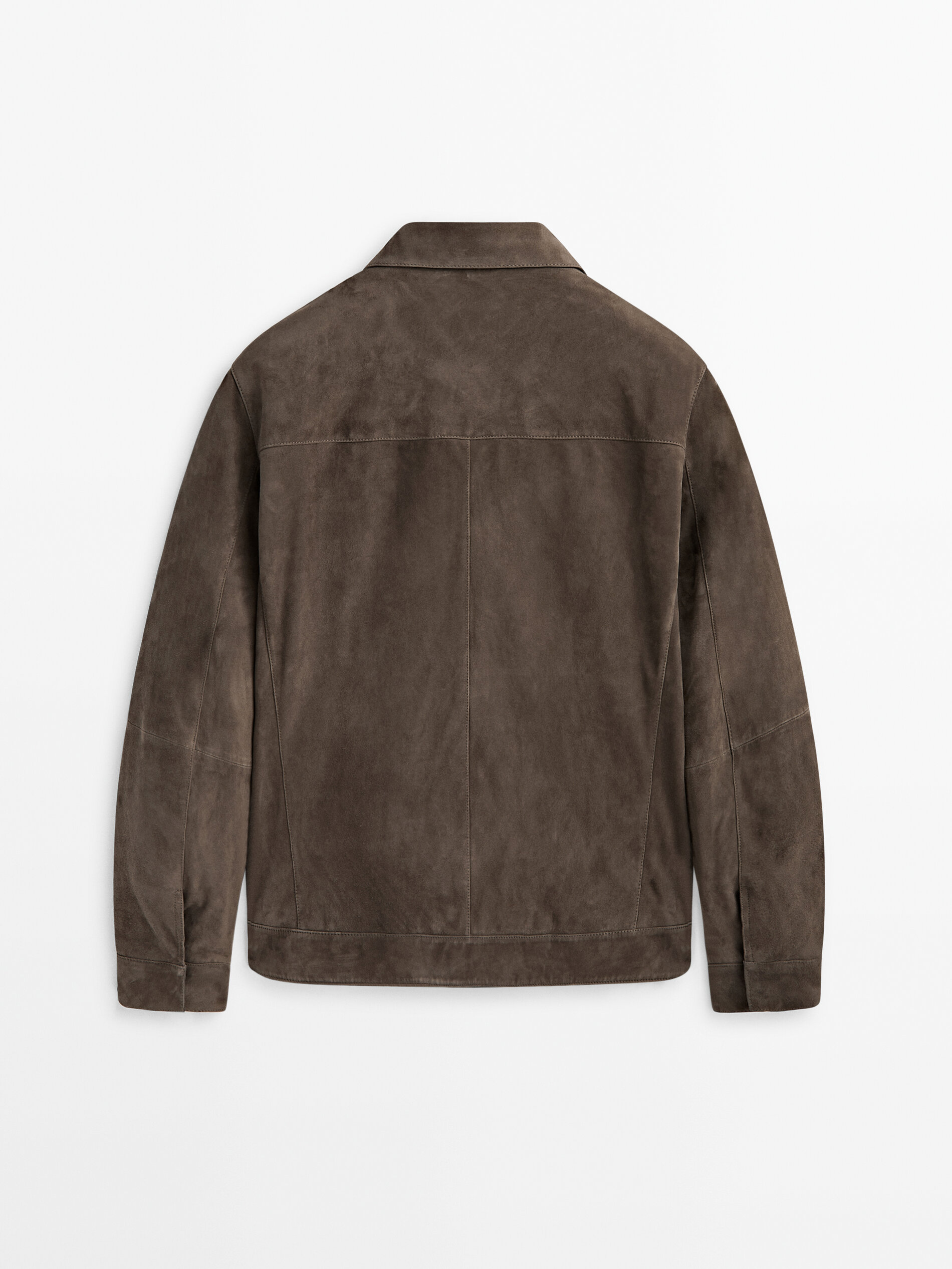 Chaqueta trucker piel ante - ANTRACITA