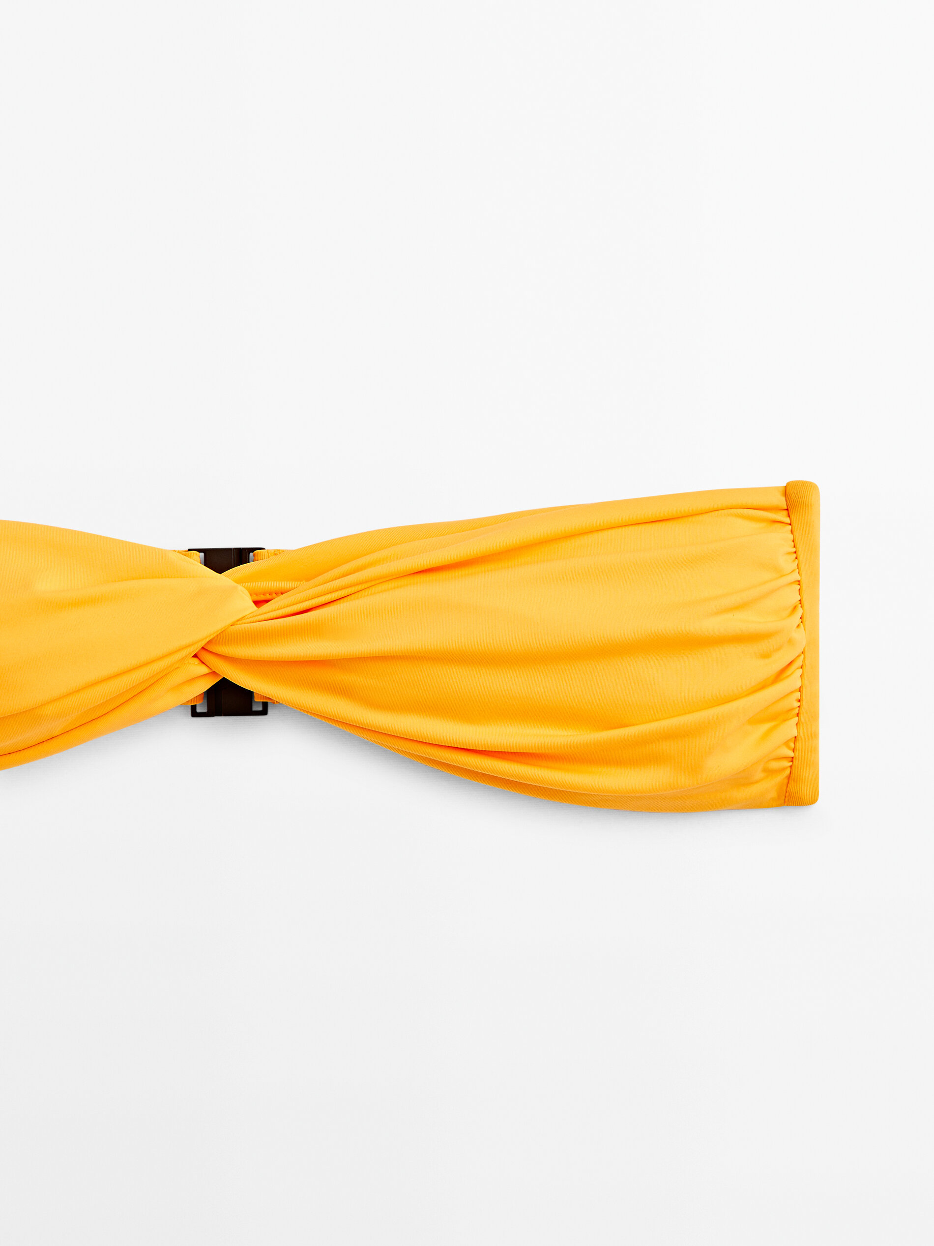 Top bikini bandeau cruzado - MANDARINA