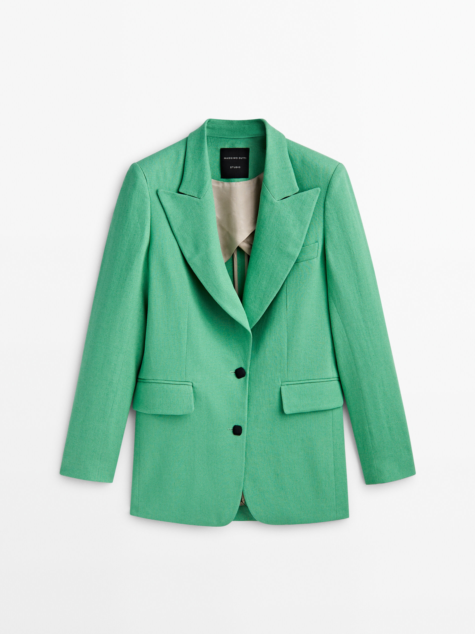 Americana traje mezcla lino -Studio - VERDE