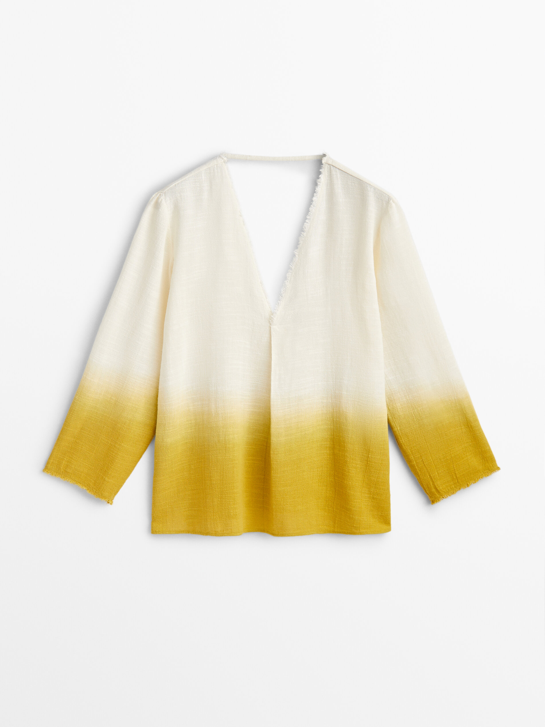 Camisa rústica degradado - AMARILLO MOSTAZA