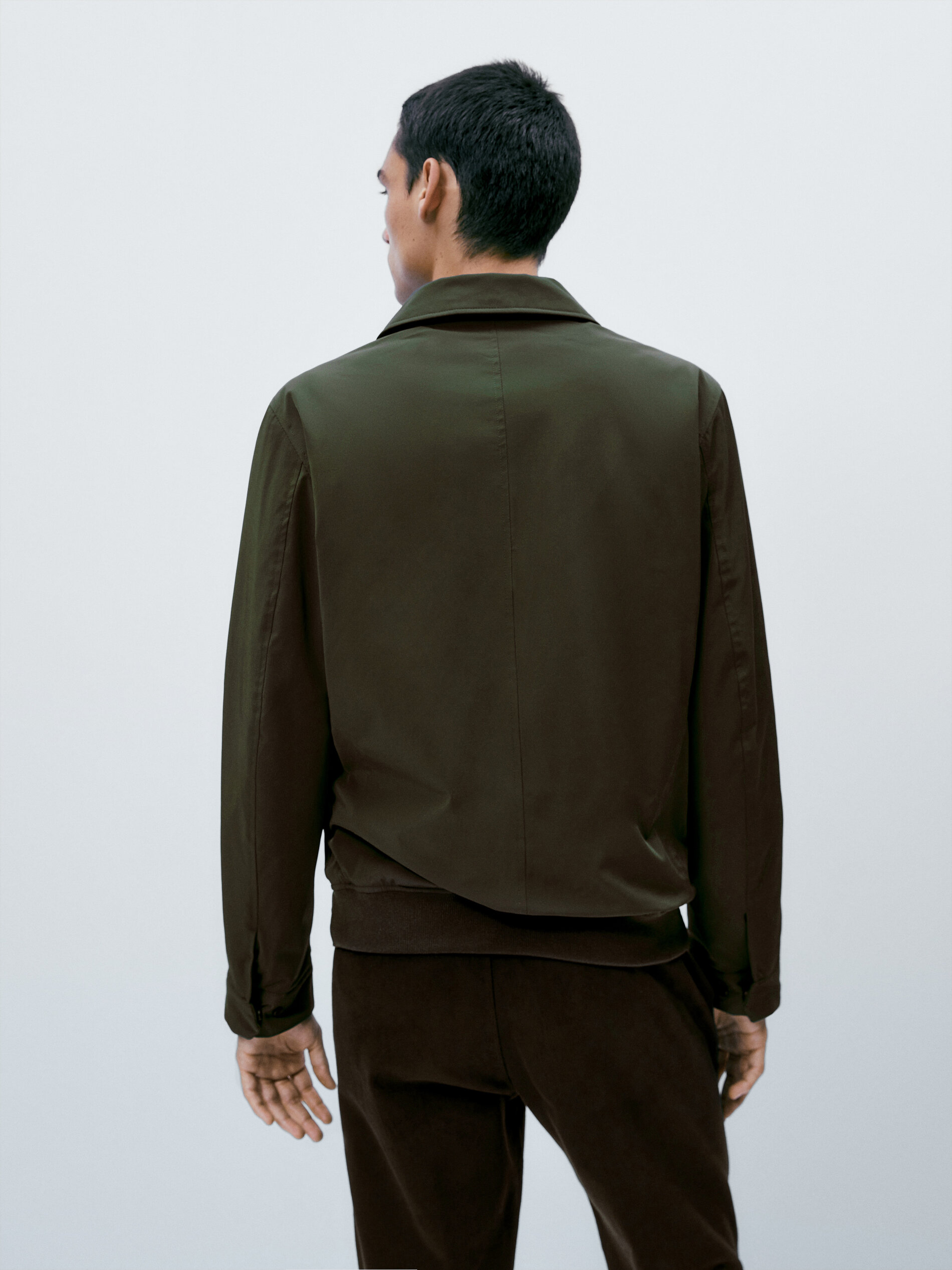 Chaqueta bomber bi-stretch - KAKI