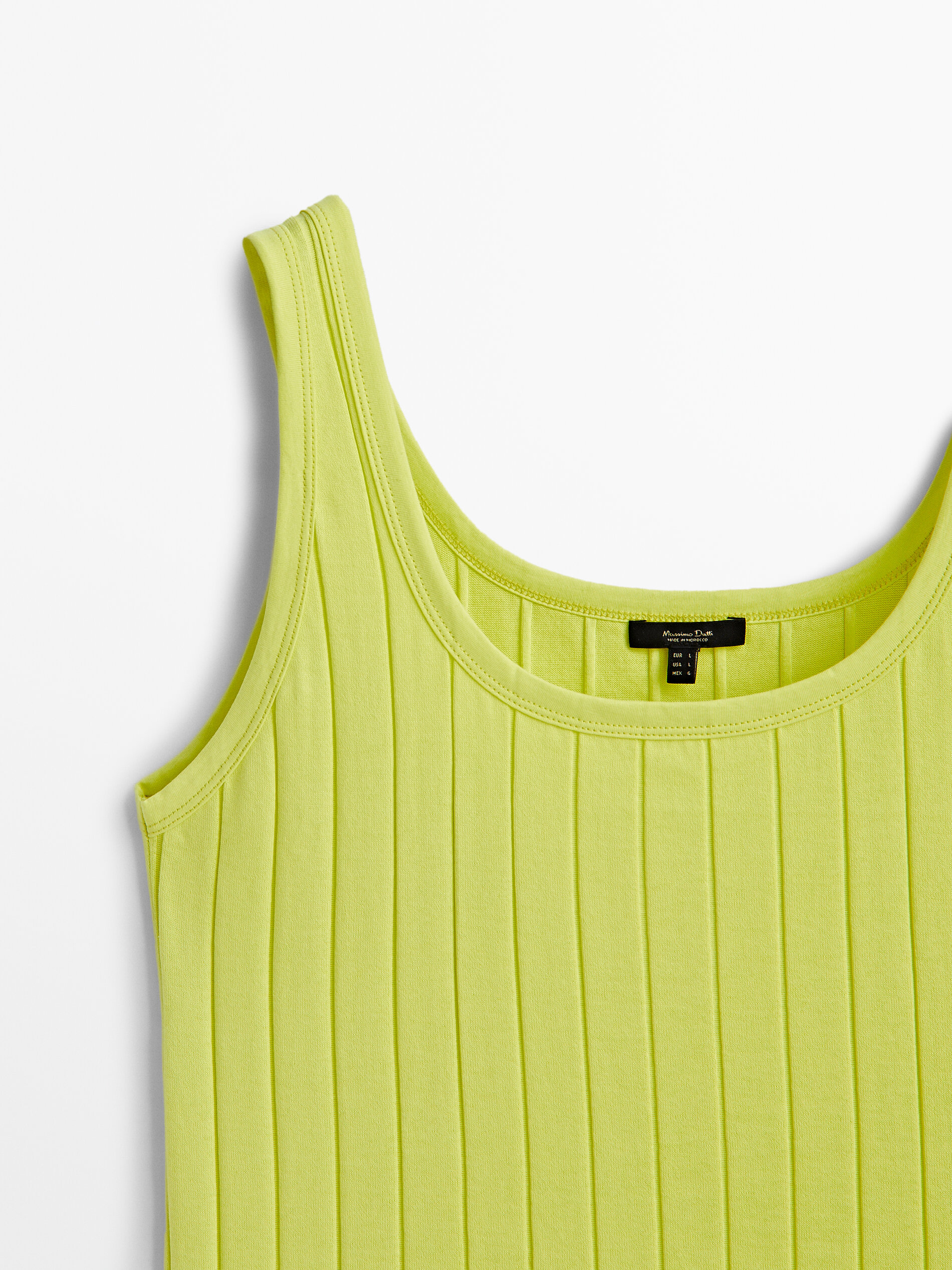 Camiseta tirantes canalé ancho - LIMA