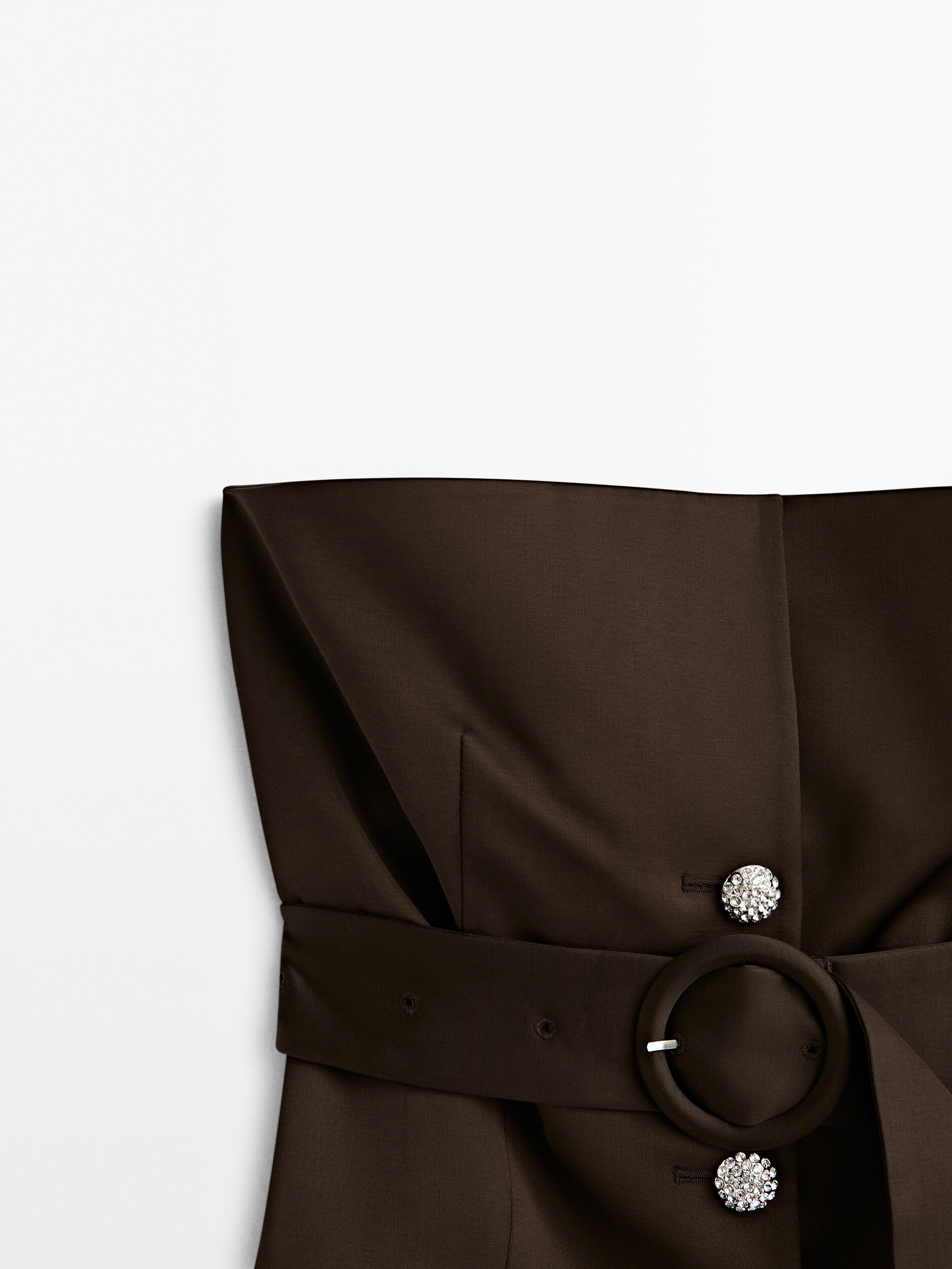 Vestido americana -Studio - MARRÓN