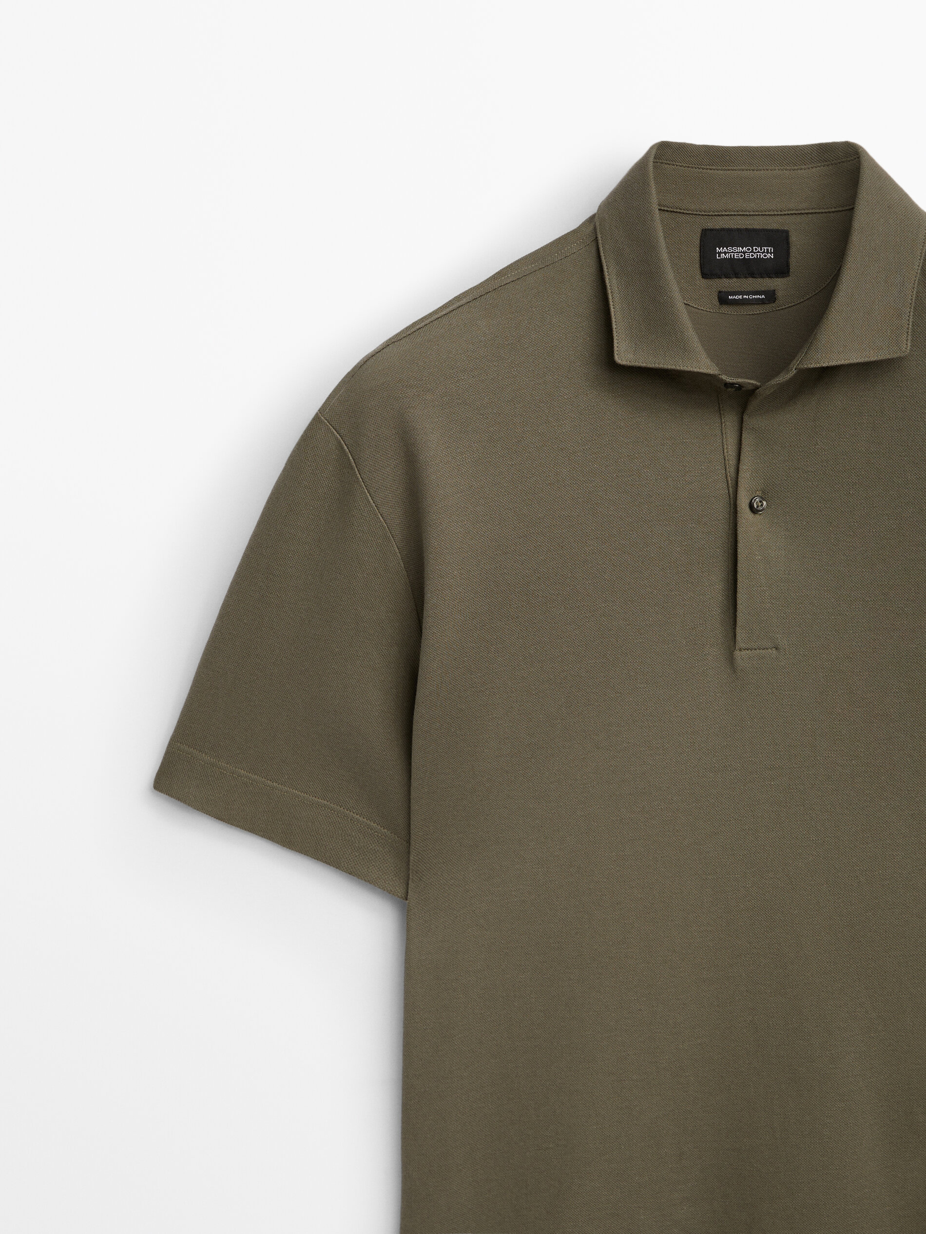 Polo mezcla algodón lino Limited edition - OLIVA