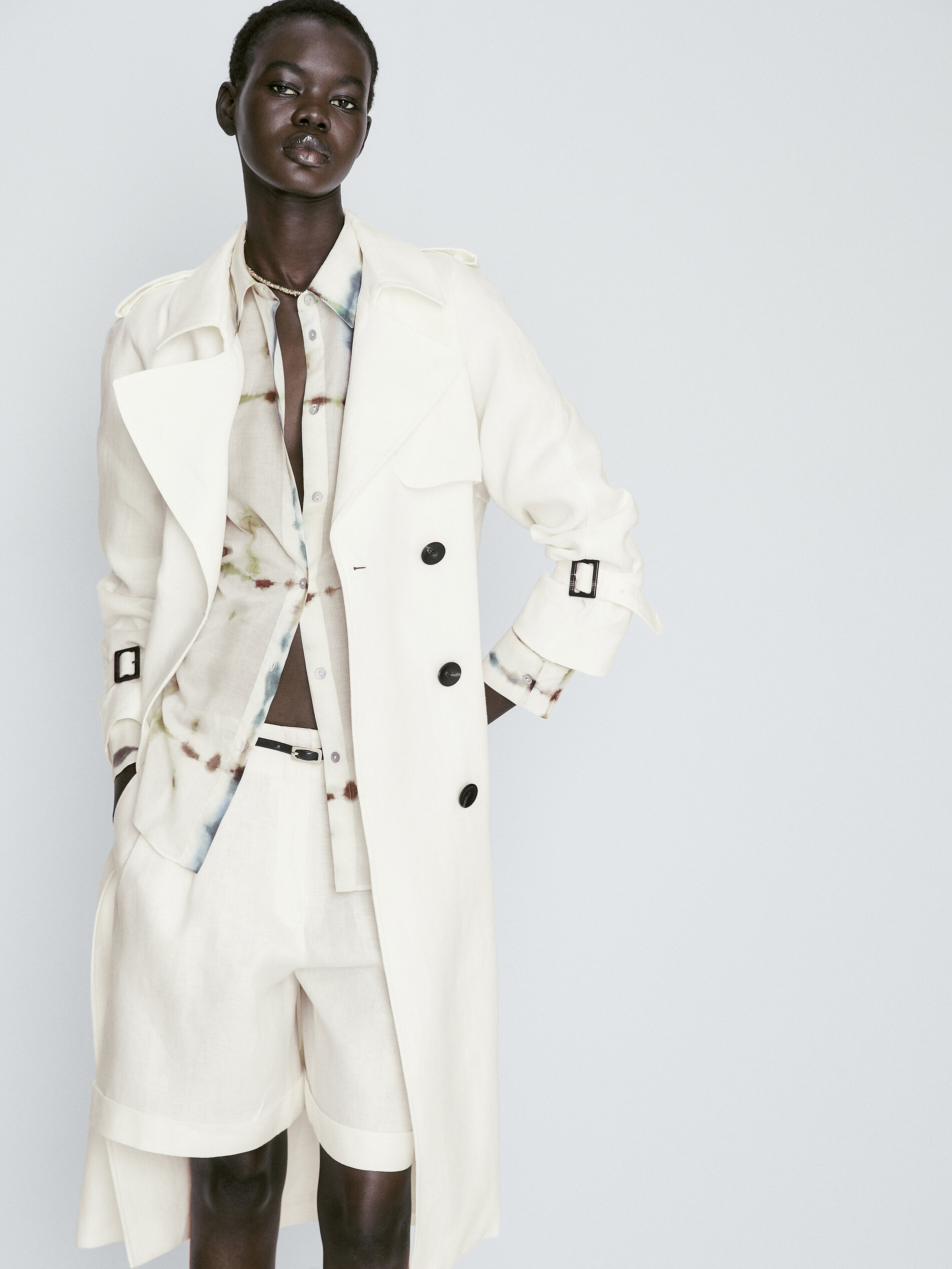 Camisa algodón tie dye - AZUL