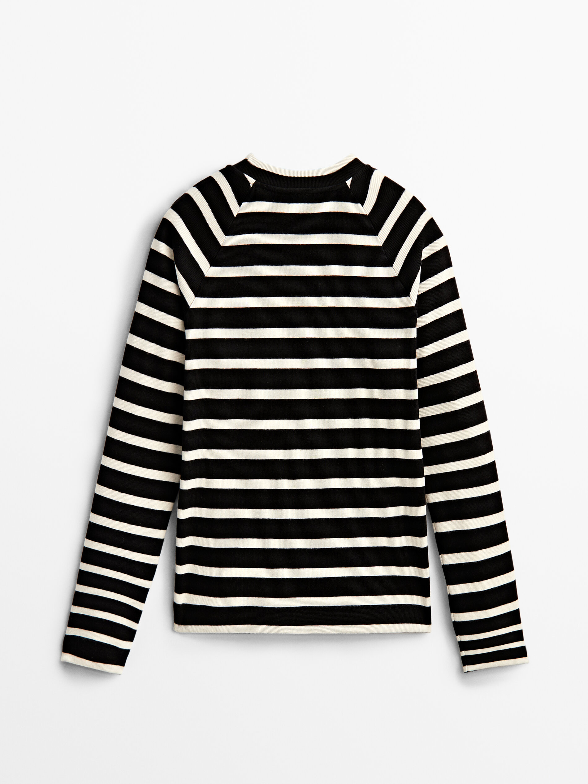 Sudadera rayas detalle botones - NEGRO