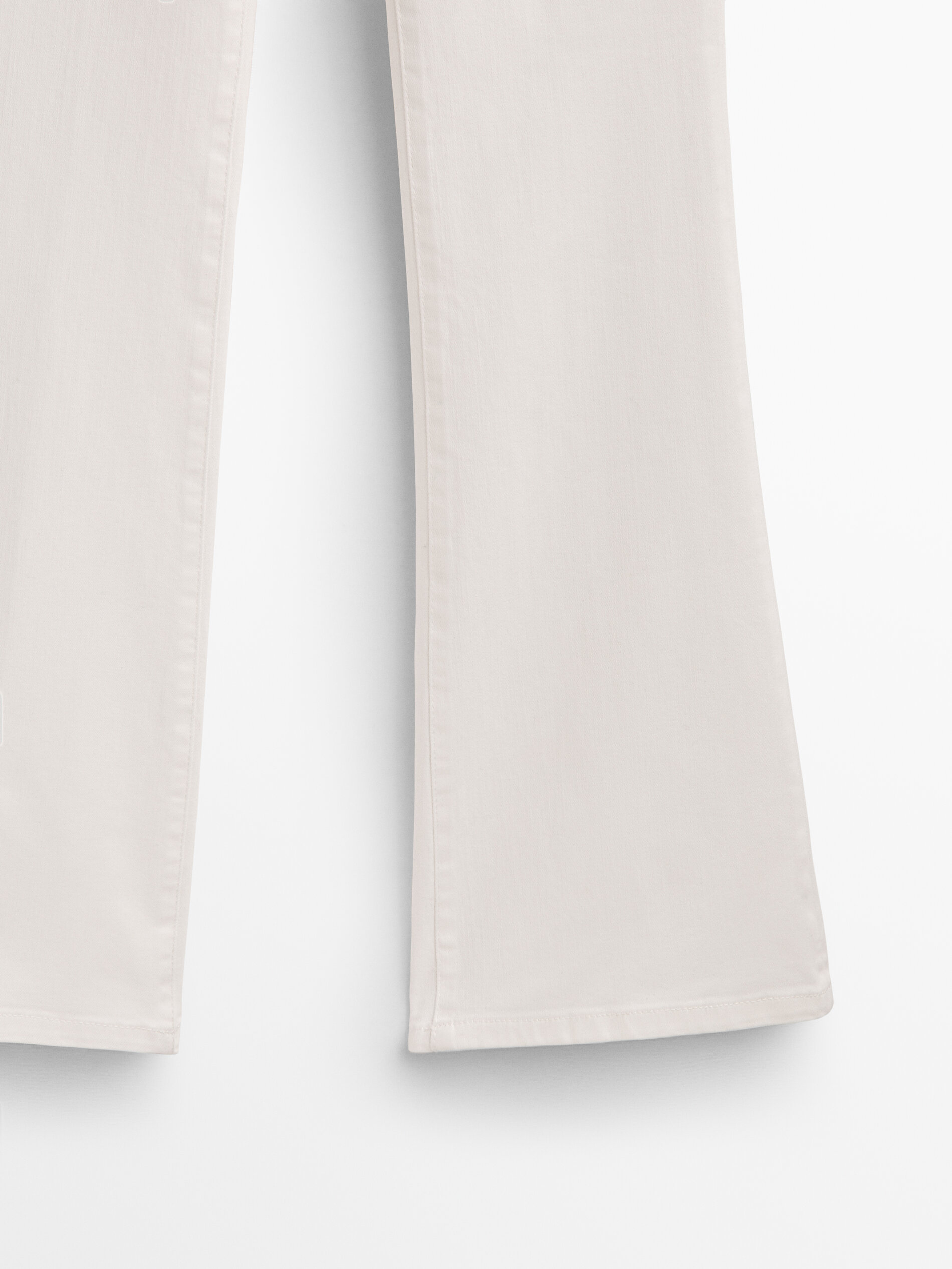 Pantalón vaquero tiro alto skinny flare - CRUDO