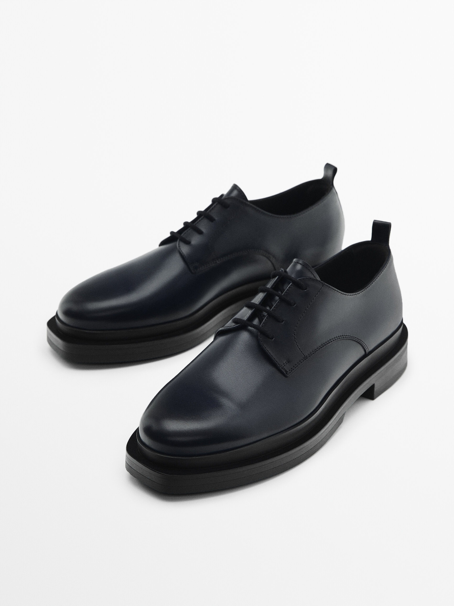 Zapato piel napa marino - Studio - AZUL