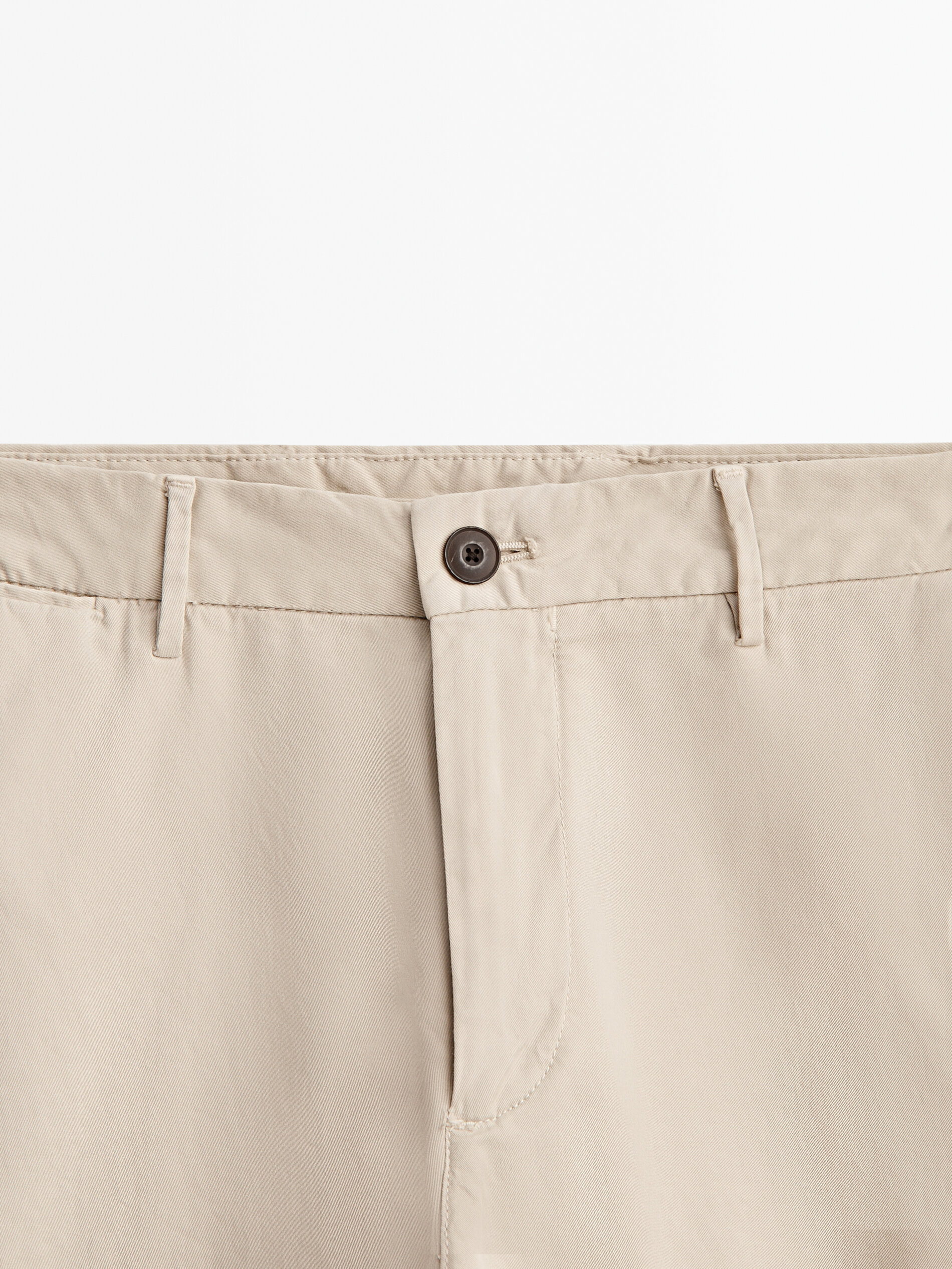 Pantalón chino slim fit - Beige Claro