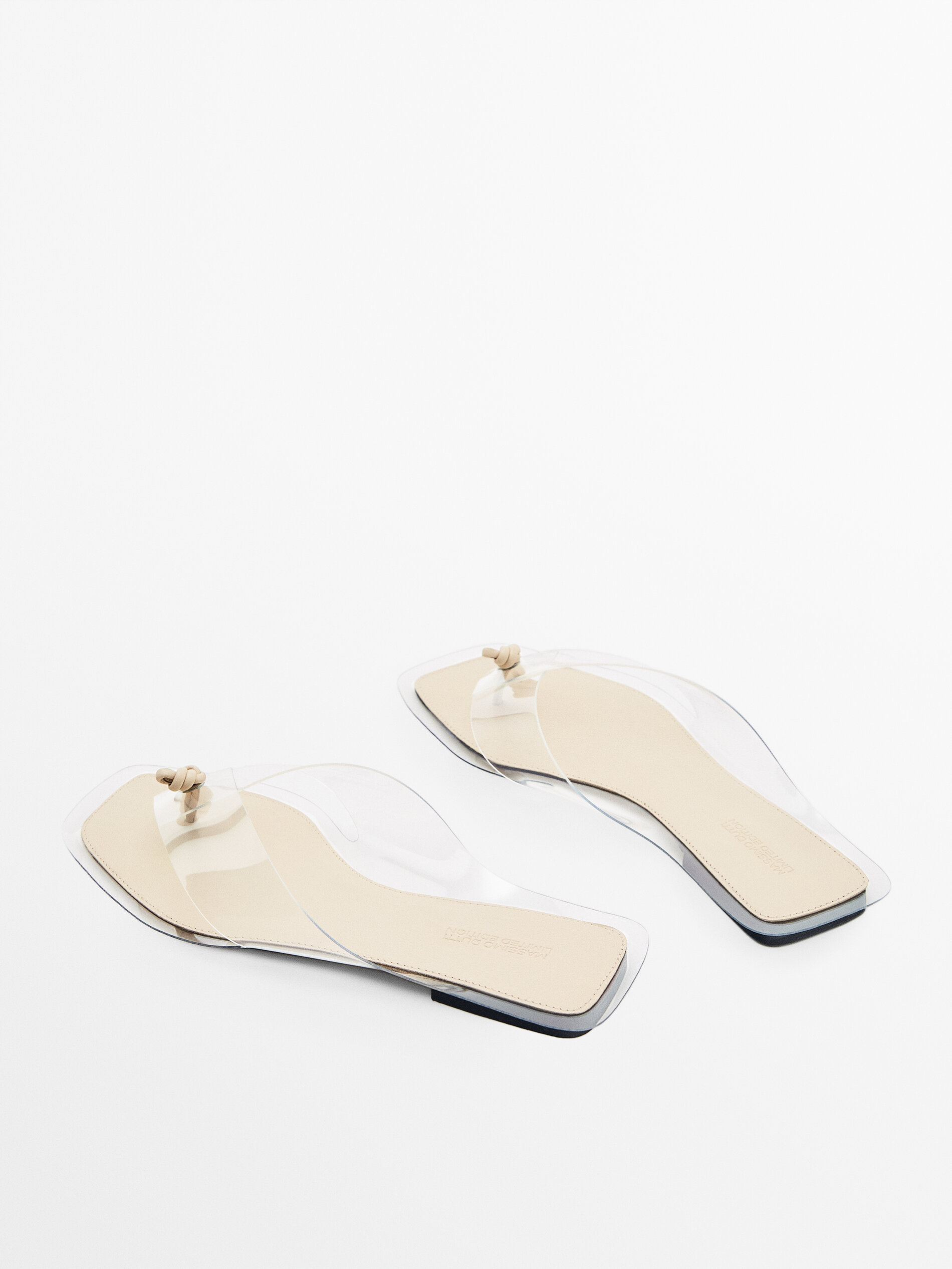 SANDALIA PLANA VINILO LIMITED EDITION - MARRÓN