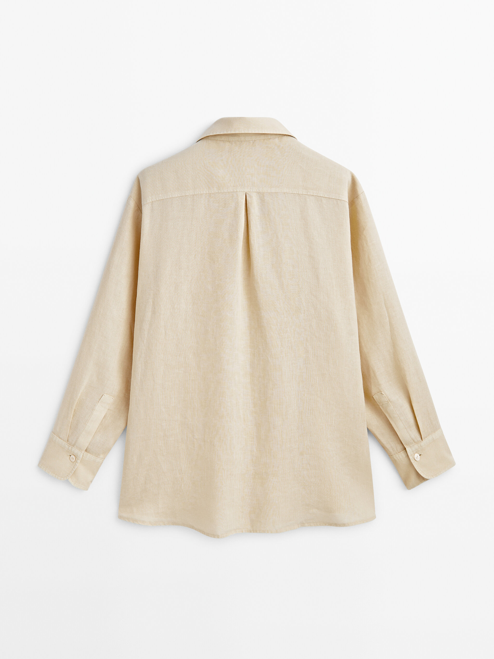 Camisa oversize conjunto 100% lino - Garbanzo