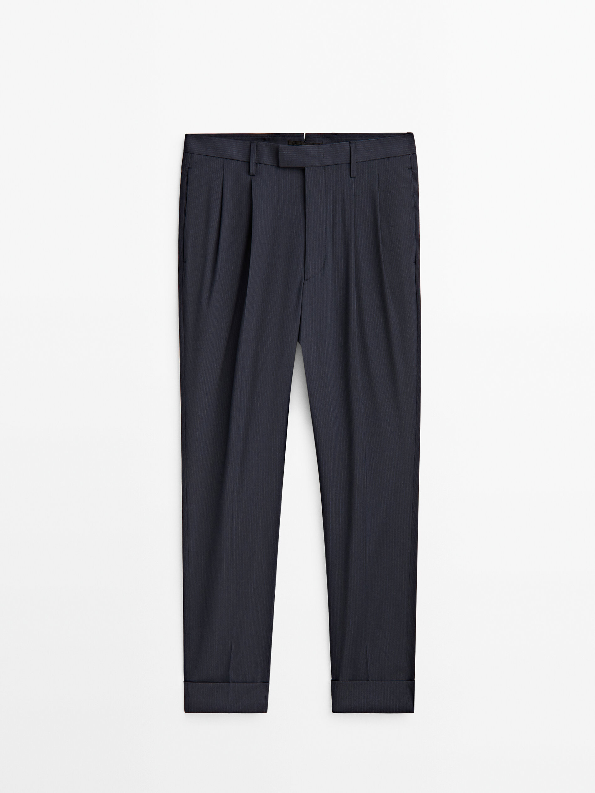 Pantalón traje raya diplomática -Studio - MARINO OSCURO