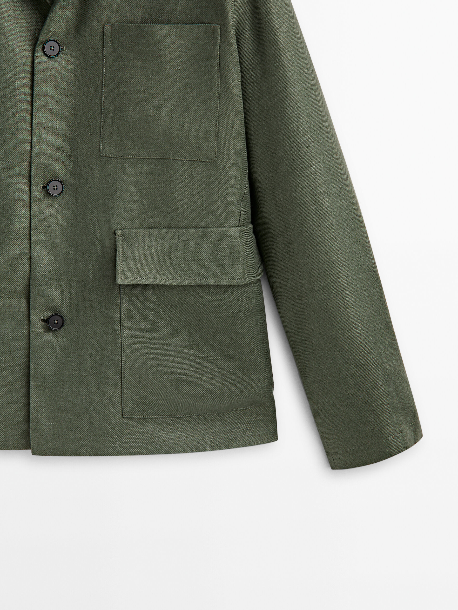 Sobrecamisa 100% lino bolsillos -Studio - 0-560