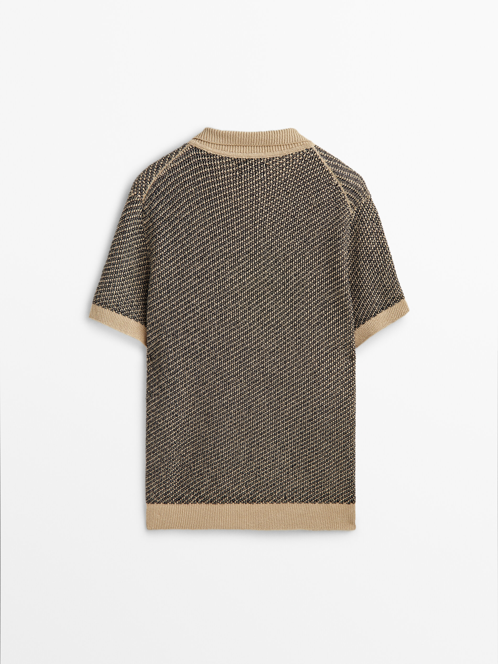 Jersey polo jacquard lino Limited edition - BEIGE