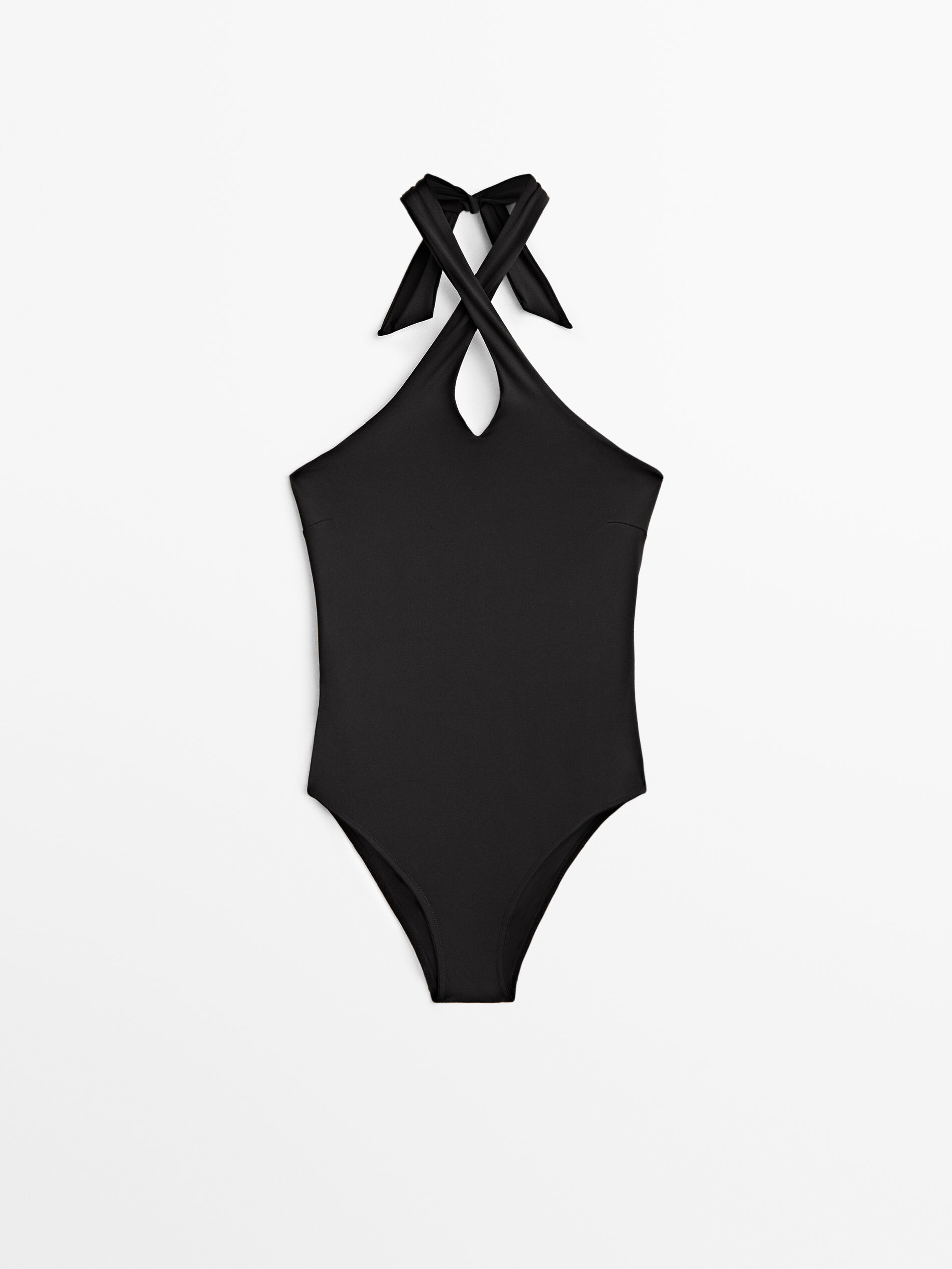 Bañador halter negro - NEGRO