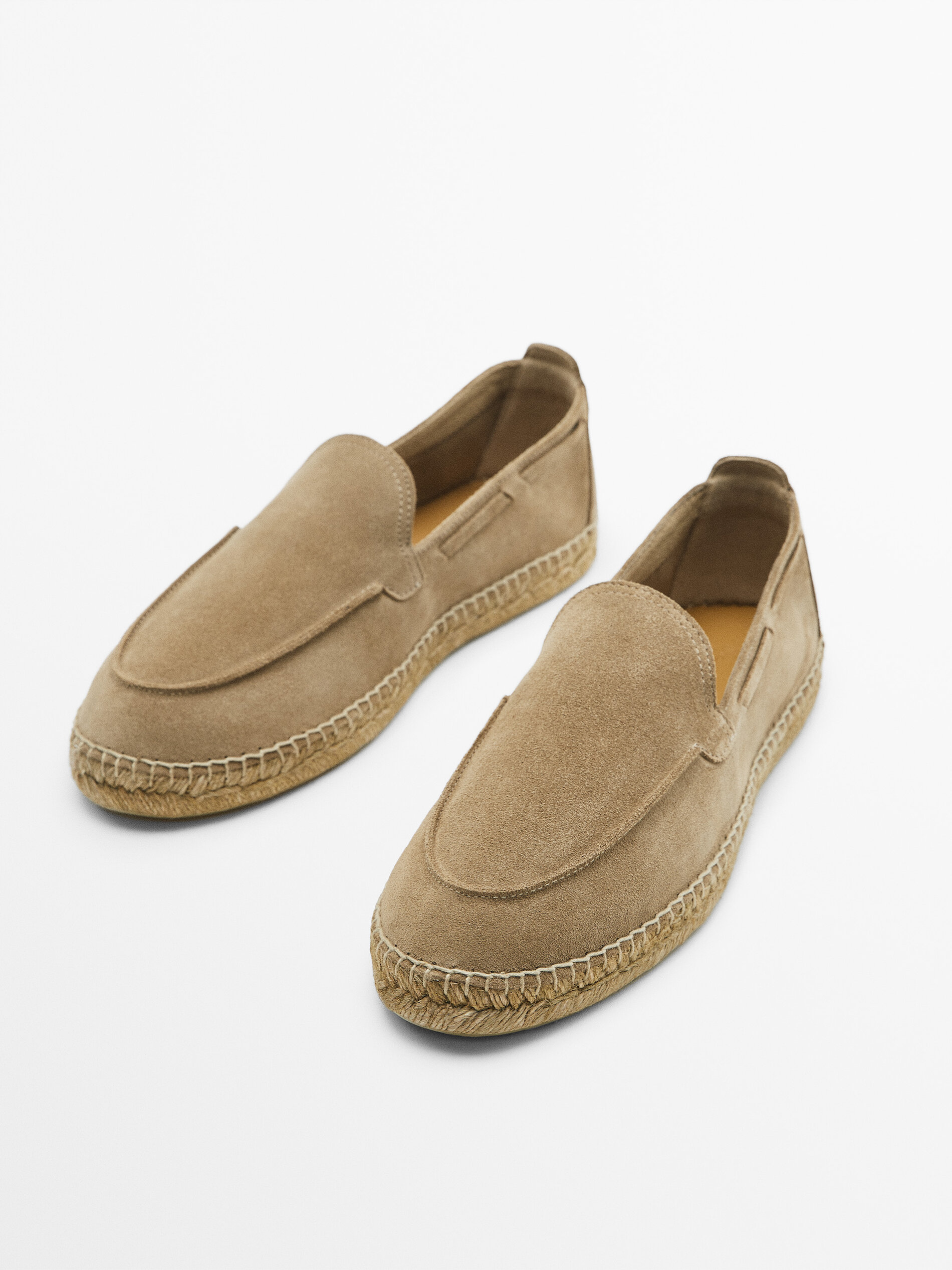 Alpargata bordón serraje - ARENA
