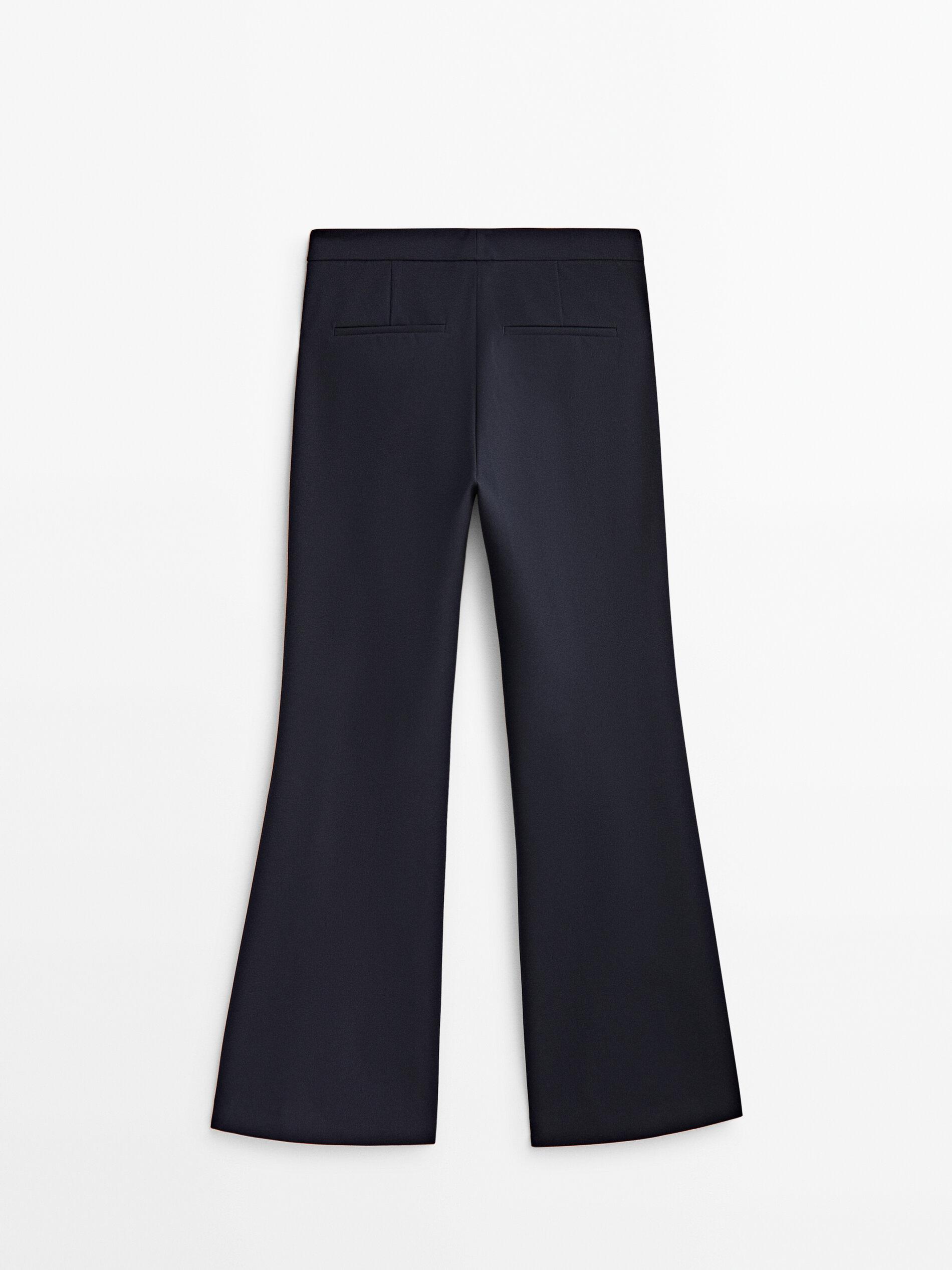 Pantalón flare con nervio central - AZUL MARINO