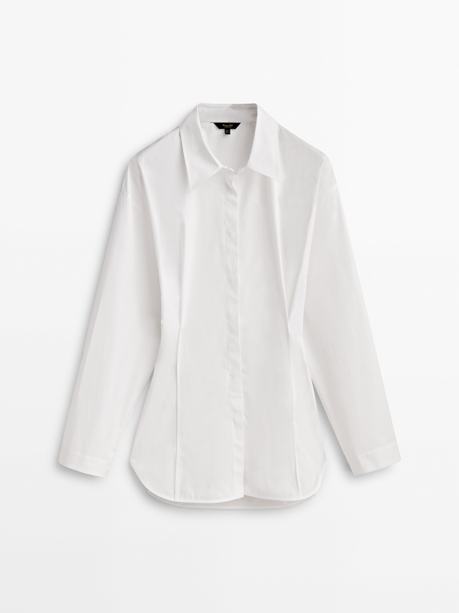 Camisa popelin pinzas - BLANCO