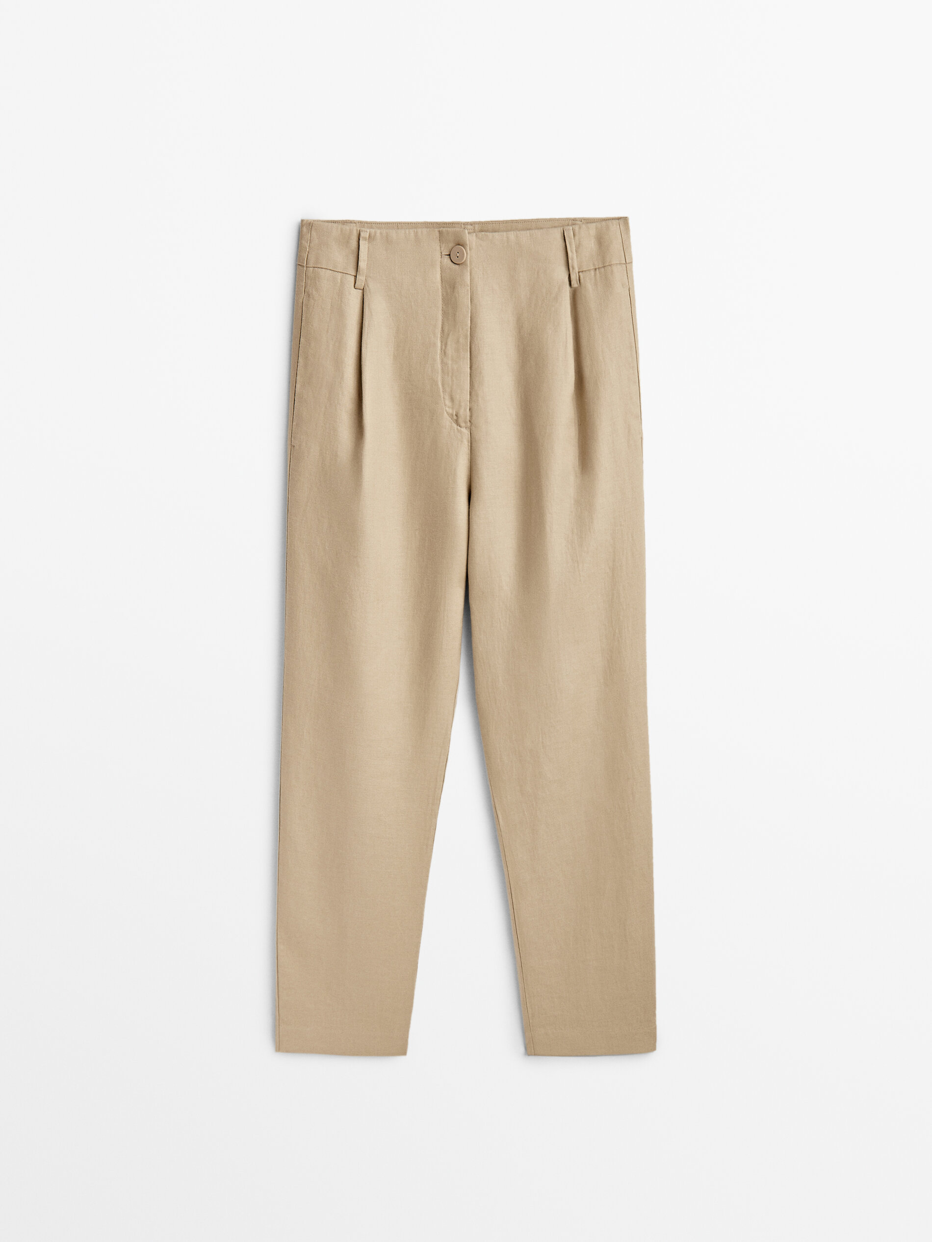 Pantalón 100% lino pinzas - Lavado