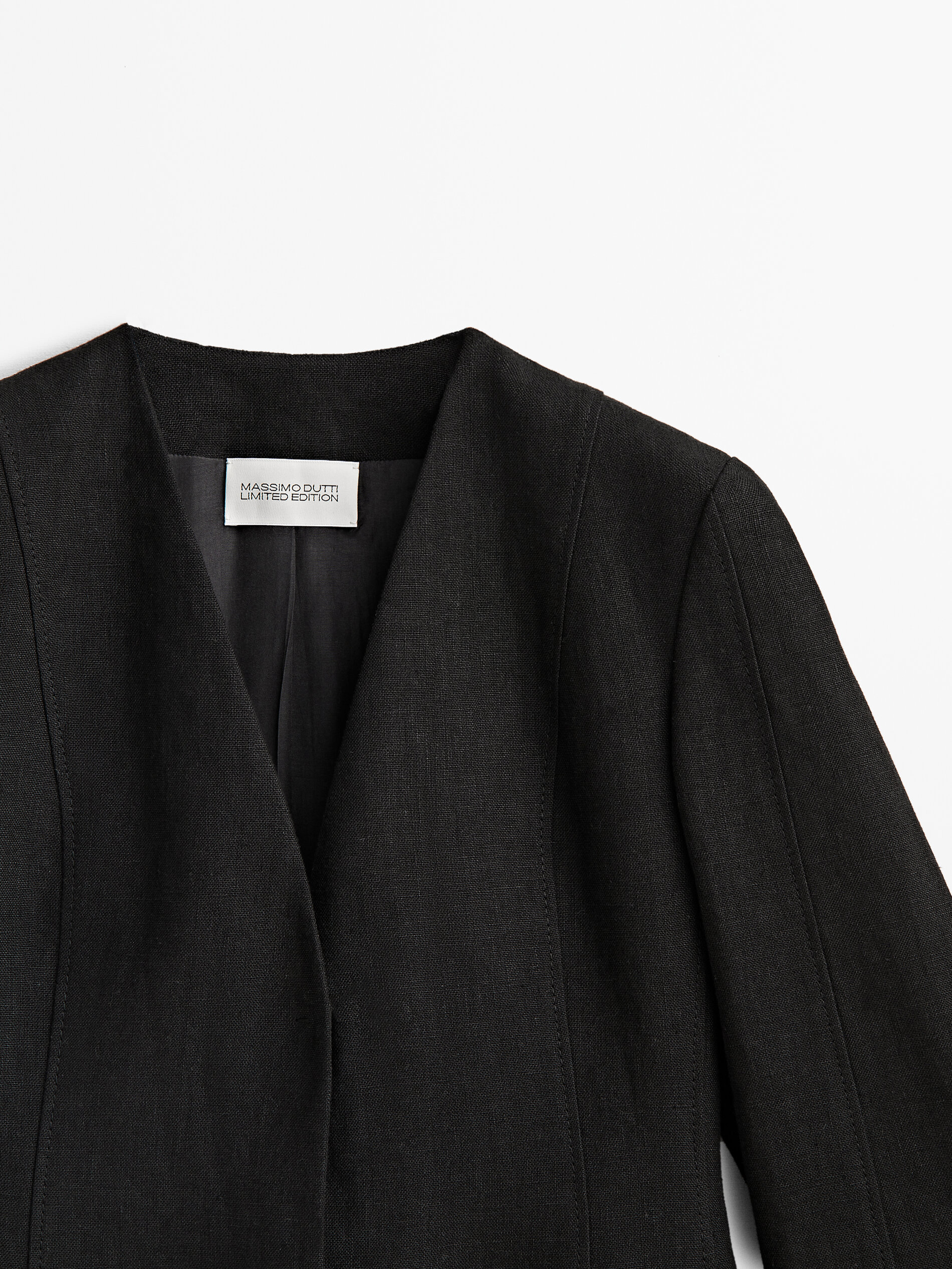 Americana traje lino kimono Limited edition - NEGRO