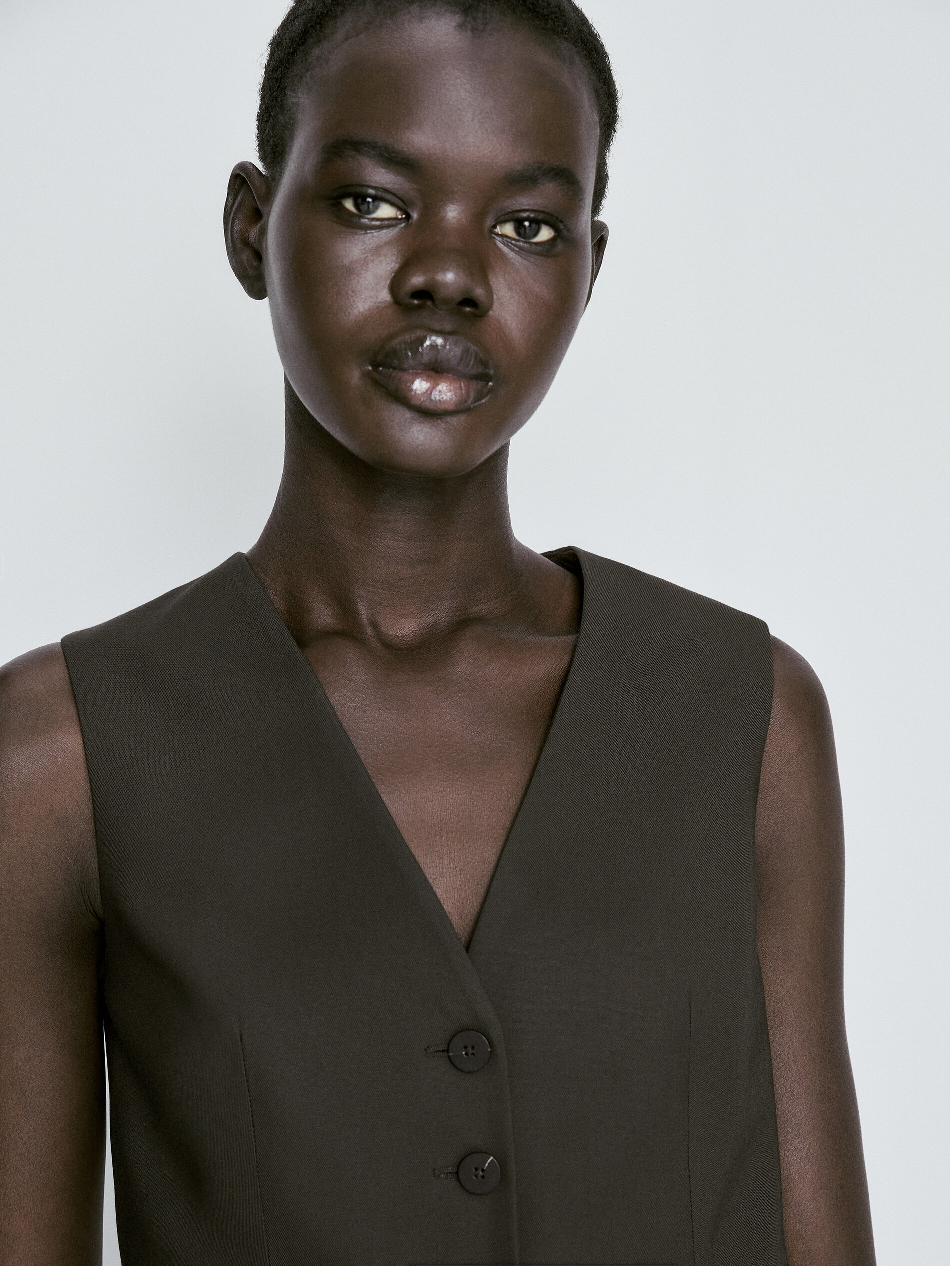 Chaleco traje corto - VISÓN